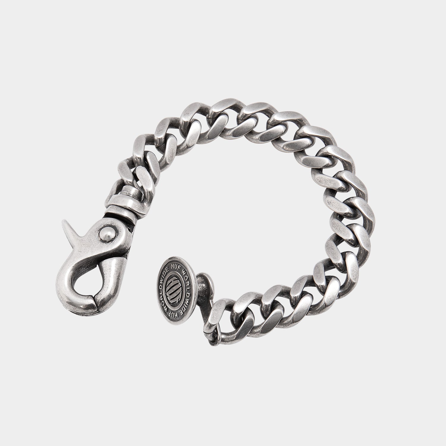 HUF (ハフ) Worldwide JP /JEWELRY（ジュエリー）/ BUTTON UP CLIP BRACELET商品 / SILVER