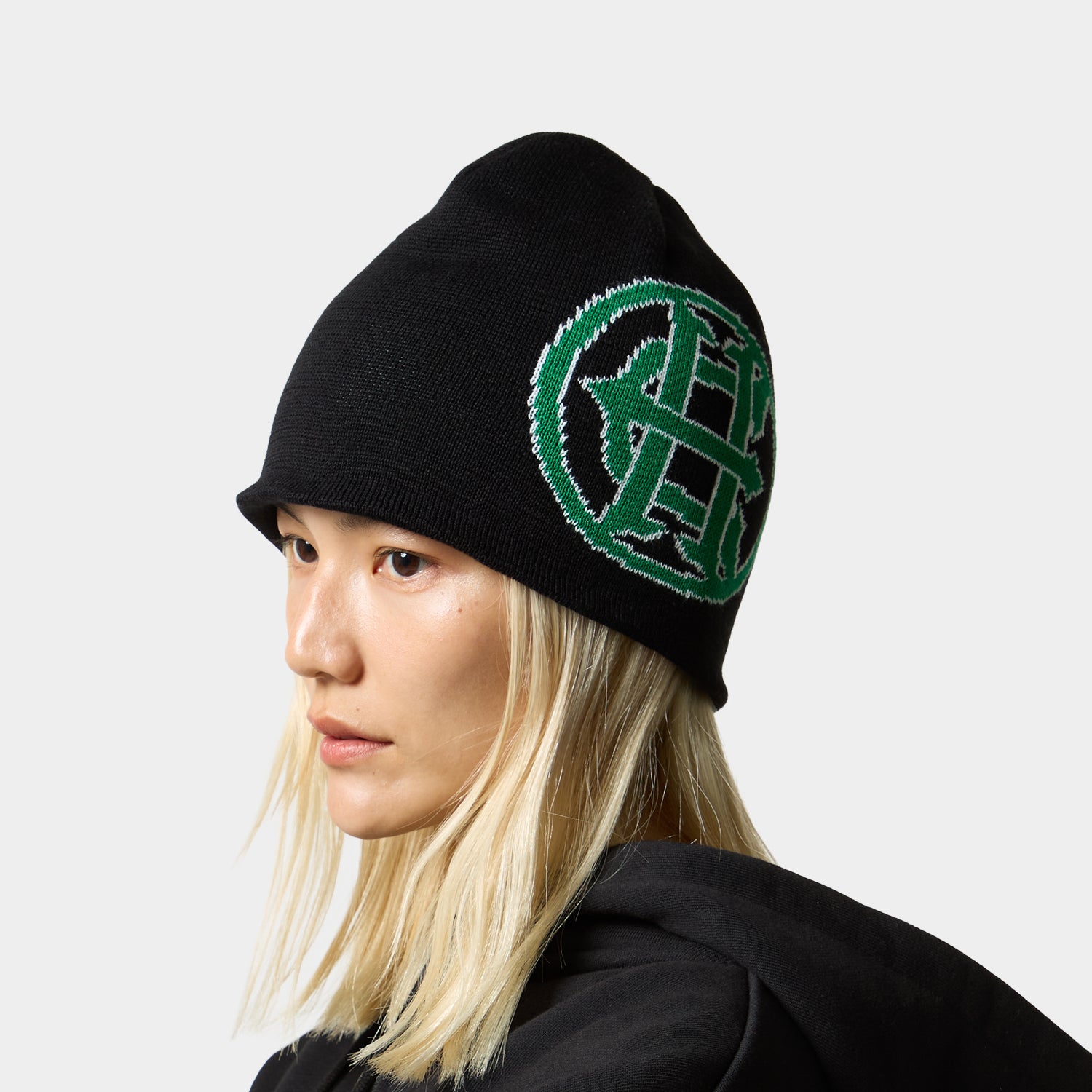 HUF (ハフ) Worldwide JP /HATS & BEANIES（ハット&ビーニー）/ HUF X EVISEN CROSS LOGO BEANIE商品 / BLACK