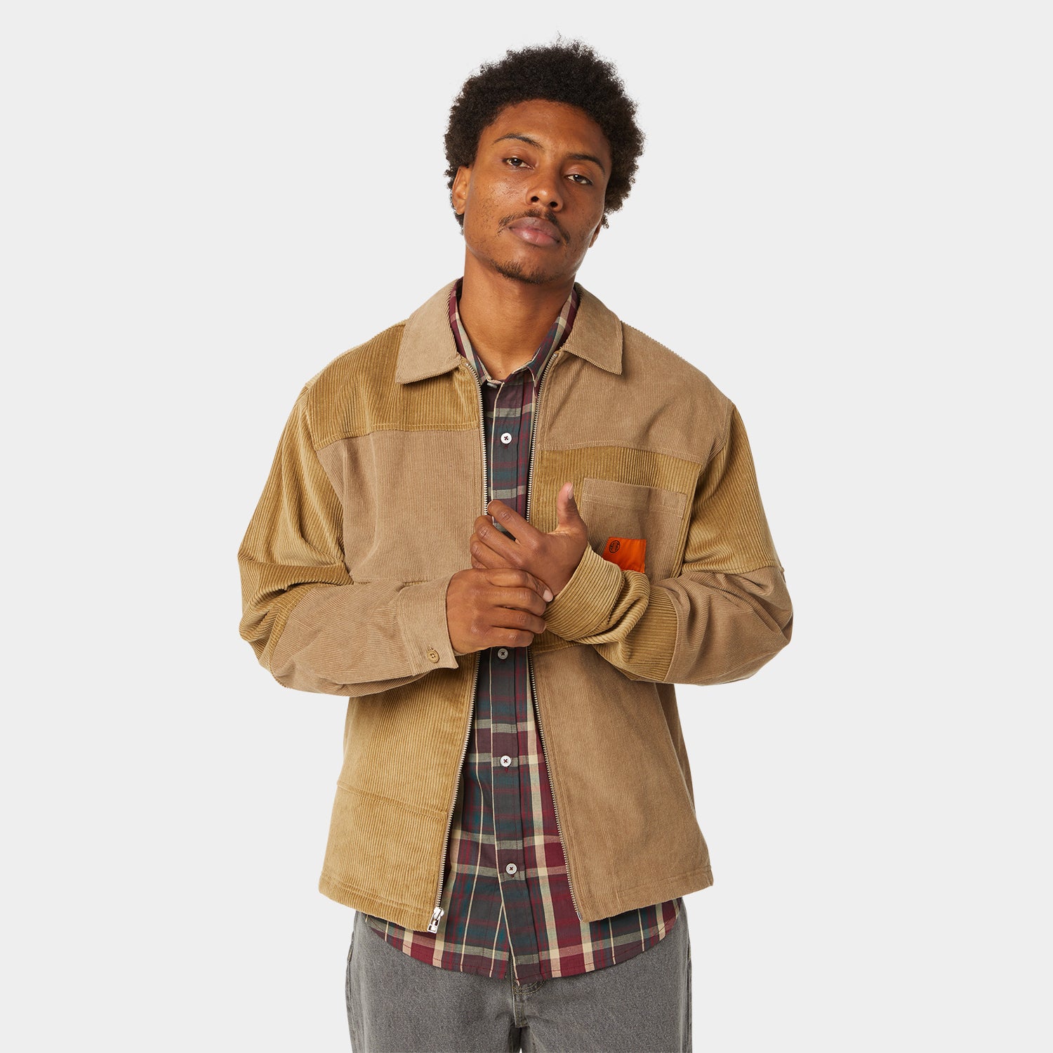 HUF (ハフ) Worldwide JP /TOPS & SHIRTS（トップス&シャツ）/ UNION CORDUROY SHACKET商品 / CLAY