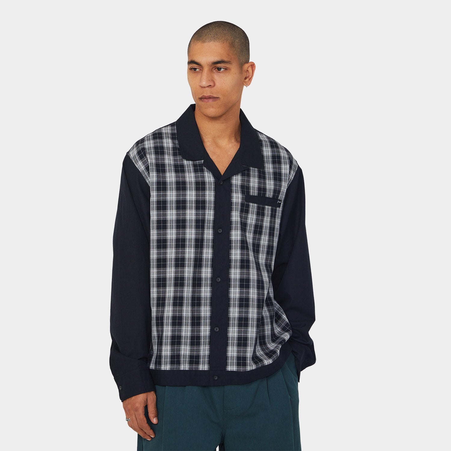 HUF (ハフ) Worldwide JP /TOPS & SHIRTS（トップス&シャツ）/ COOLIDGE PLAID LS SHIRT商品 / BLACK