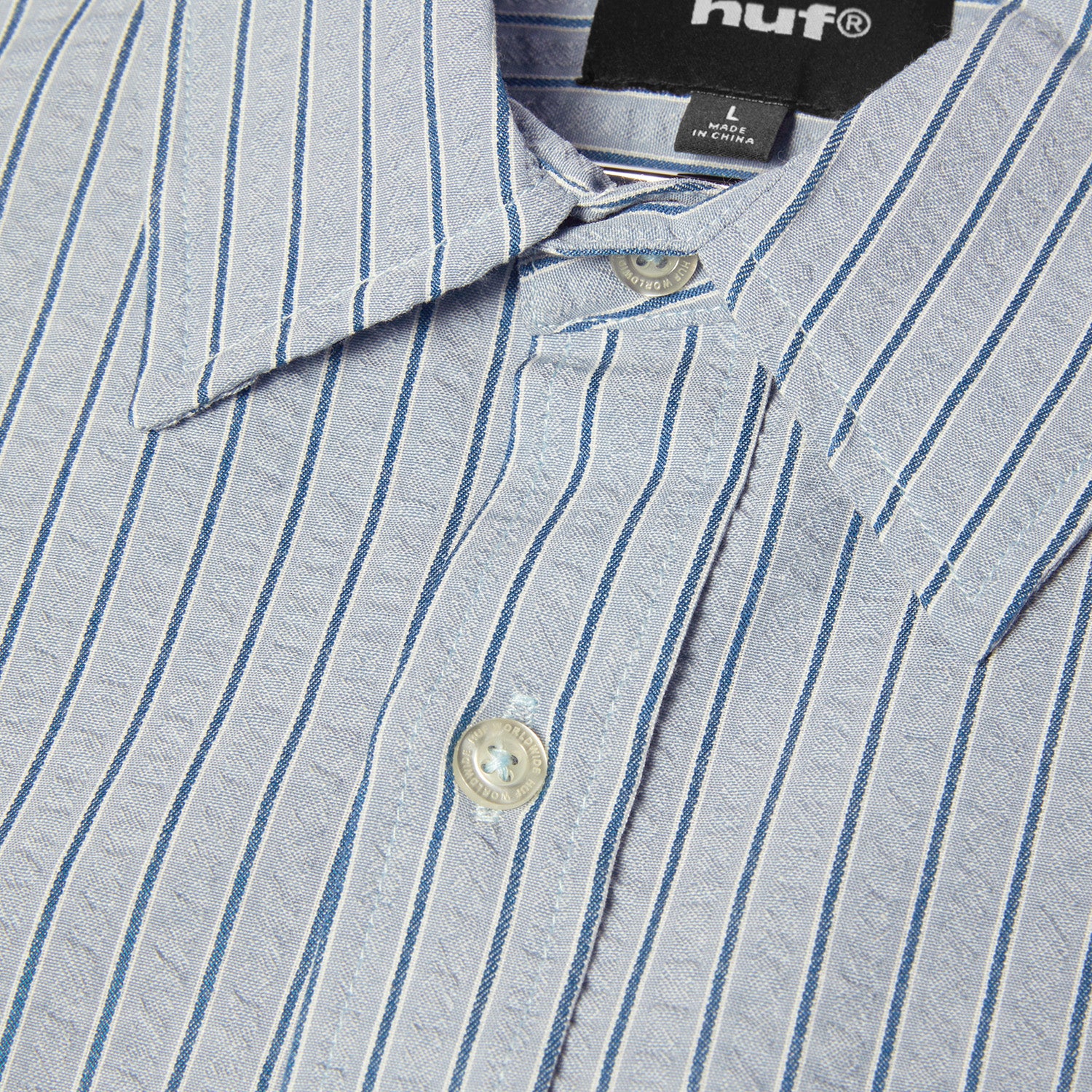 HUF (ハフ) Worldwide JP /TOPS & SHIRTS（トップス&シャツ）/ BIG BLOCK STRIPED SHIRT商品 / DRIED HERB