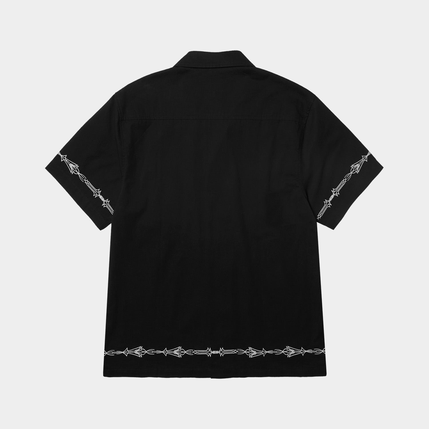 HUF (ハフ) Worldwide JP /TOPS & SHIRTS（トップス&シャツ）/ PINSTRIPE EMBROIDERED RESORT SHIRT商品 / AVOCADO