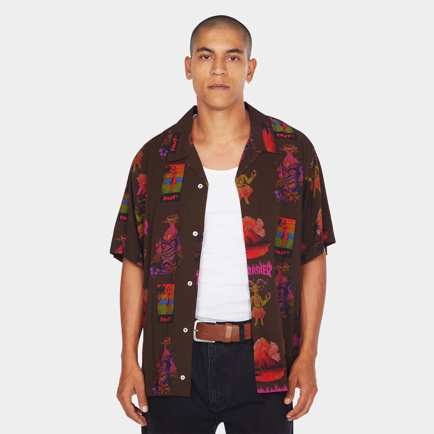HUF (ハフ) Worldwide JP /TOPS & SHIRTS（トップス&シャツ）/ HUF X THRASHER HAWAIIAN SHIRT商品 / MULTI