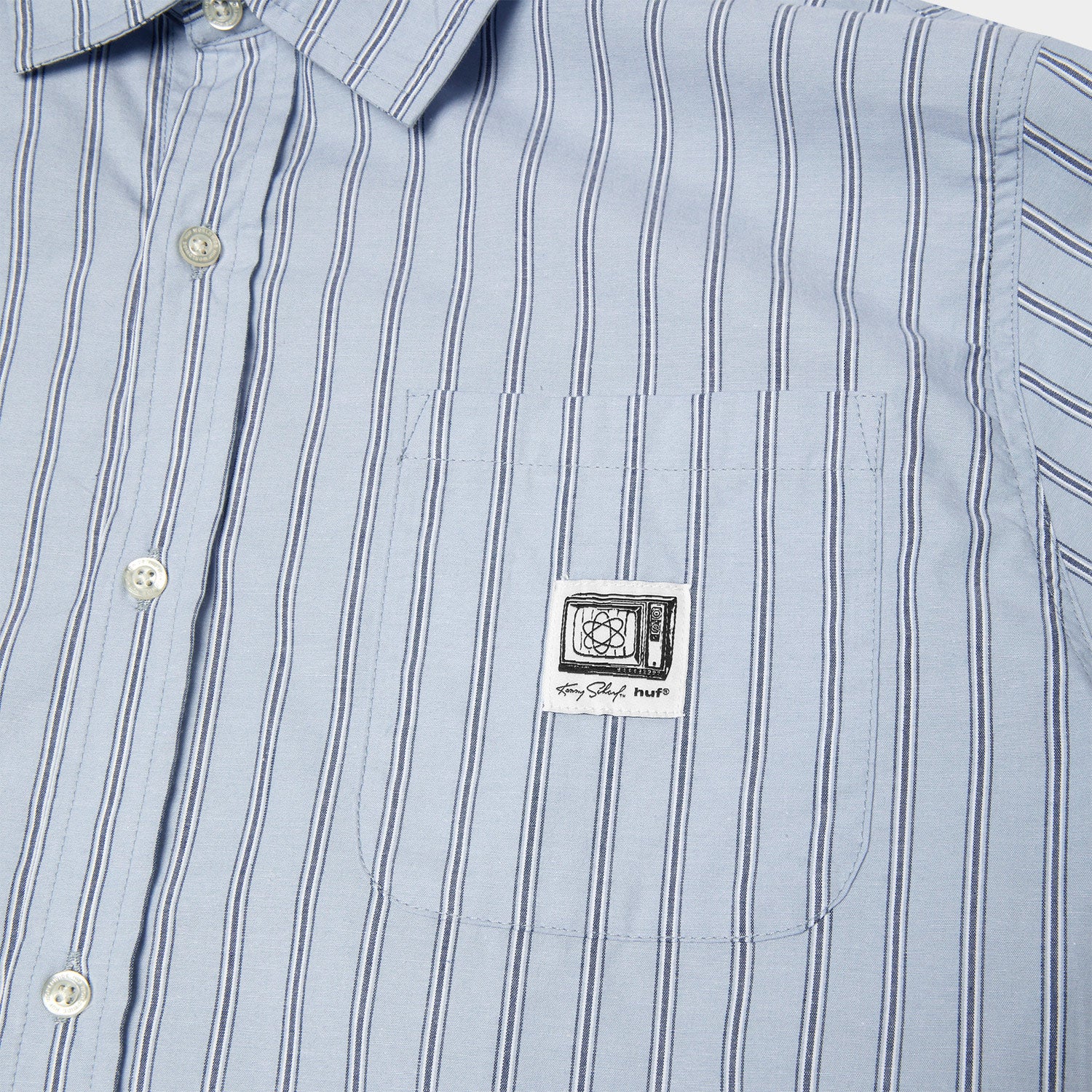 HUF (ハフ) Worldwide JP /TOPS & SHIRTS（トップス&シャツ）/ KENNY SCHARF TELEVISION STRIPE SHIRT商品 / MULTI