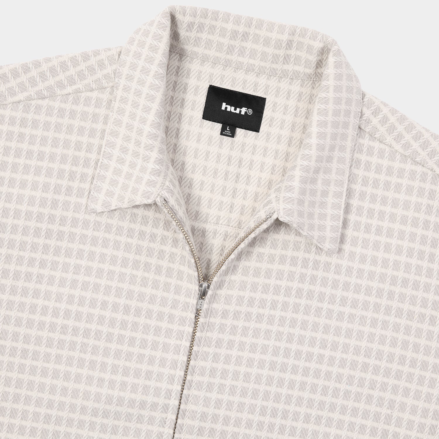 HUF (ハフ) Worldwide JP /TOPS & SHIRTS（トップス&シャツ）/ WAFFLE WEAVING ZIP LS SHIRT商品 / DESERT