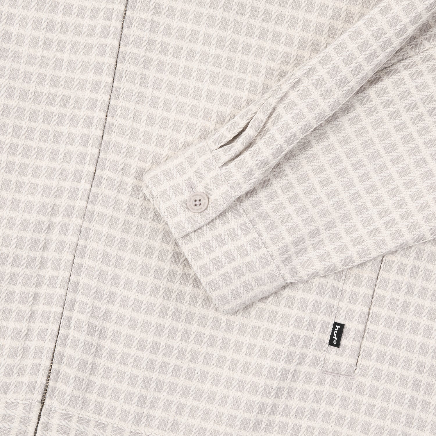 HUF (ハフ) Worldwide JP /TOPS & SHIRTS（トップス&シャツ）/ WAFFLE WEAVING ZIP LS SHIRT商品 / DESERT