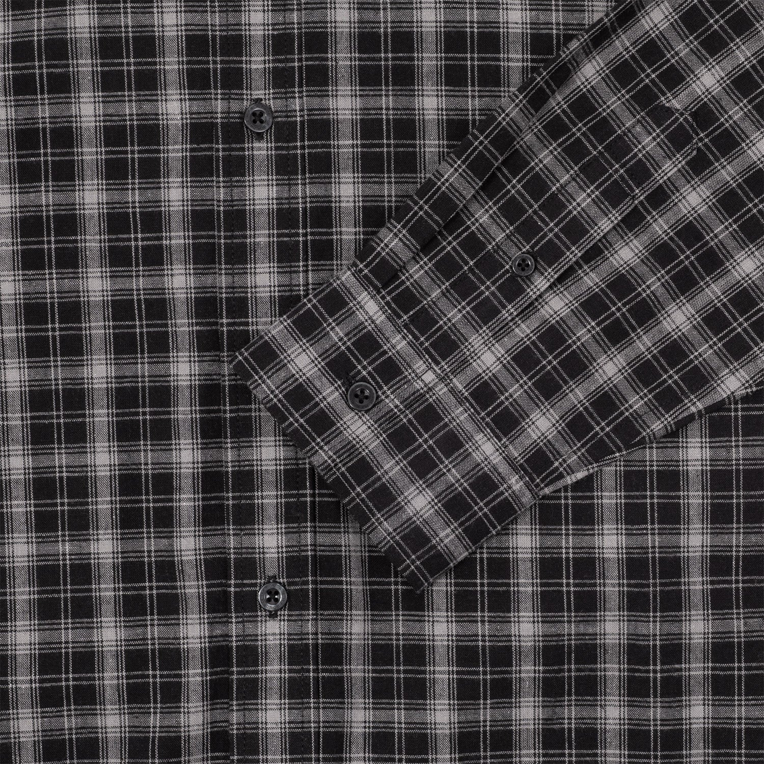 HUF (ハフ) Worldwide JP /TOPS & SHIRTS（トップス&シャツ）/ MEGABLAST PLAID LS SHIRT商品 / BLACK