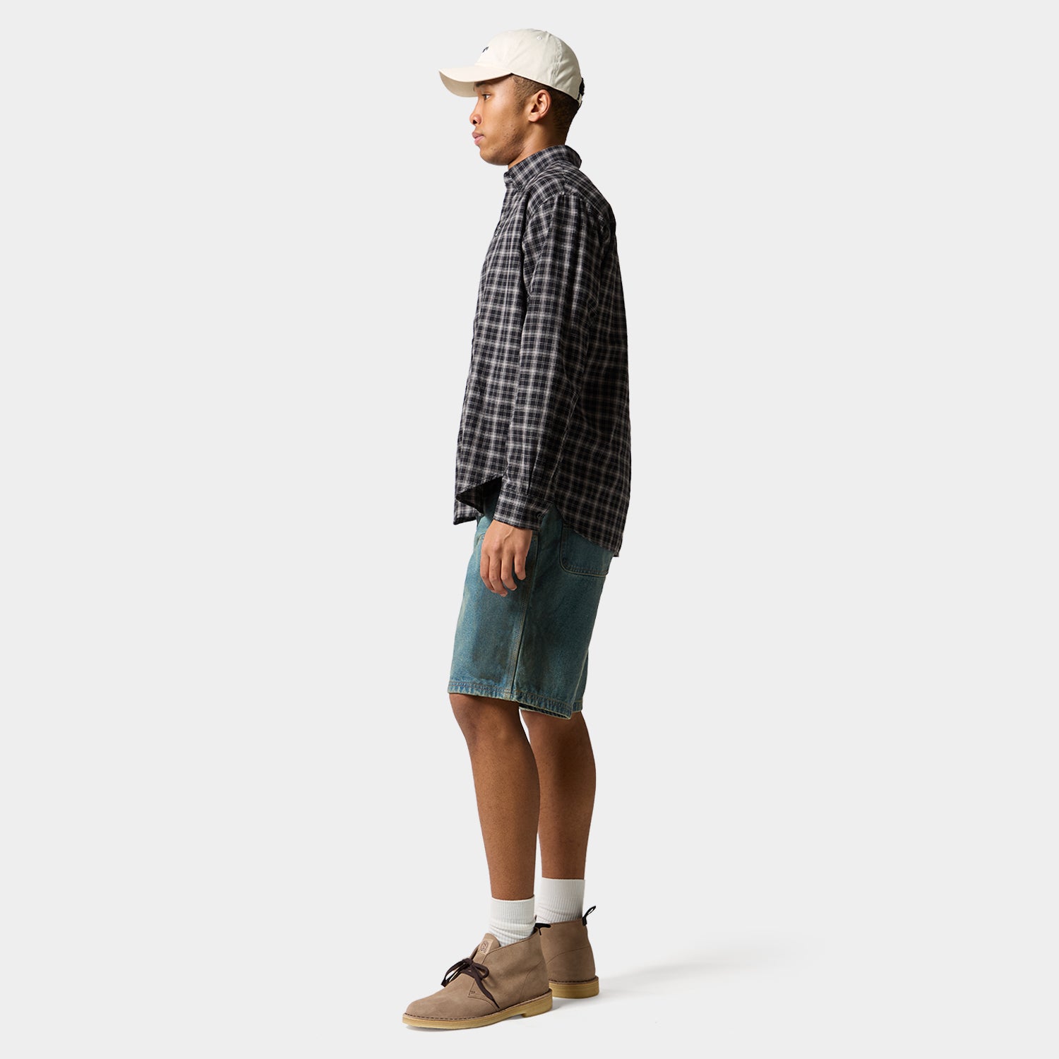 HUF (ハフ) Worldwide JP /TOPS & SHIRTS（トップス&シャツ）/ MEGABLAST PLAID LS SHIRT商品 / BLACK