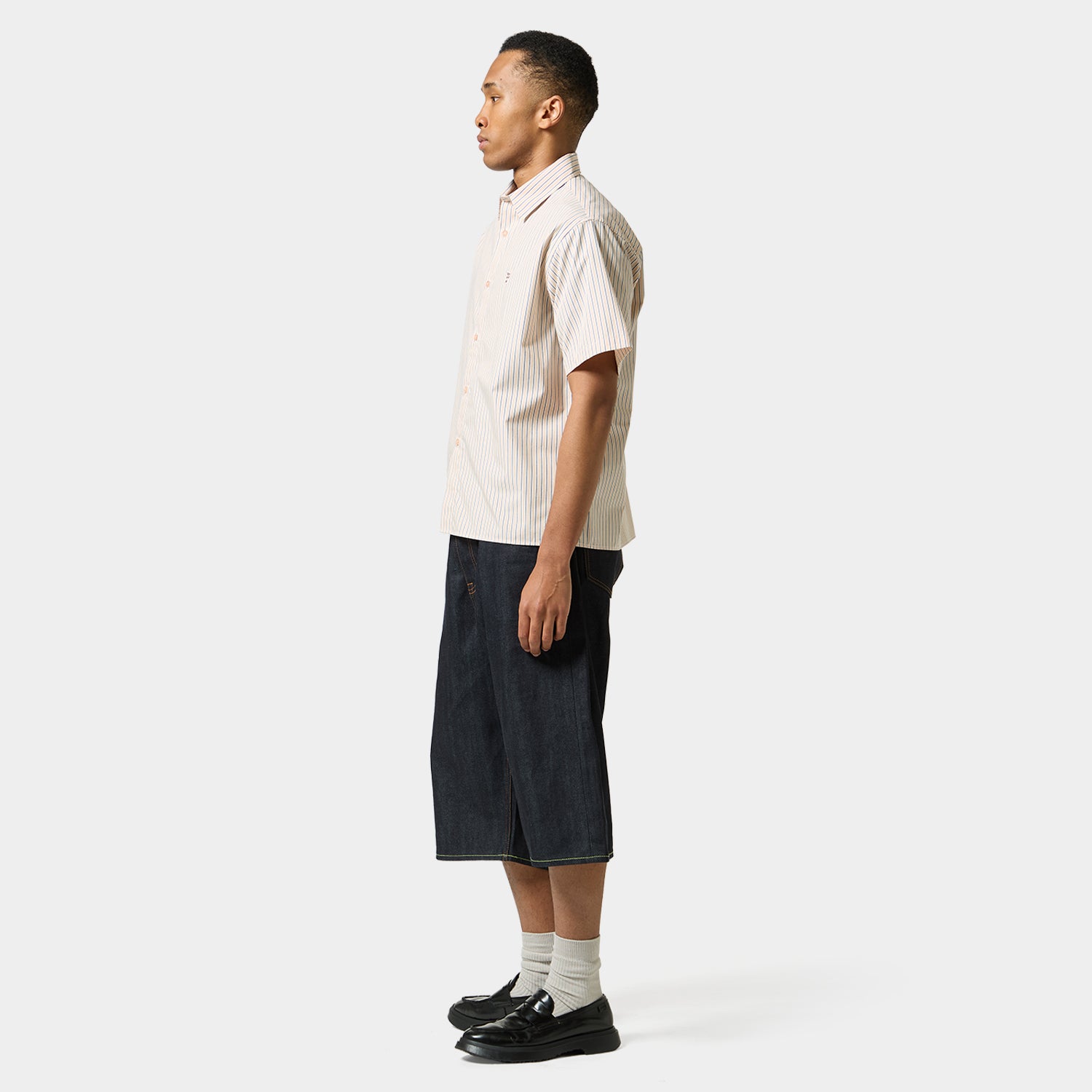 HUF (ハフ) Worldwide JP /TOPS & SHIRTS（トップス&シャツ）/ MEGABLAST STRIPE SHIRT商品 / LT BLUE