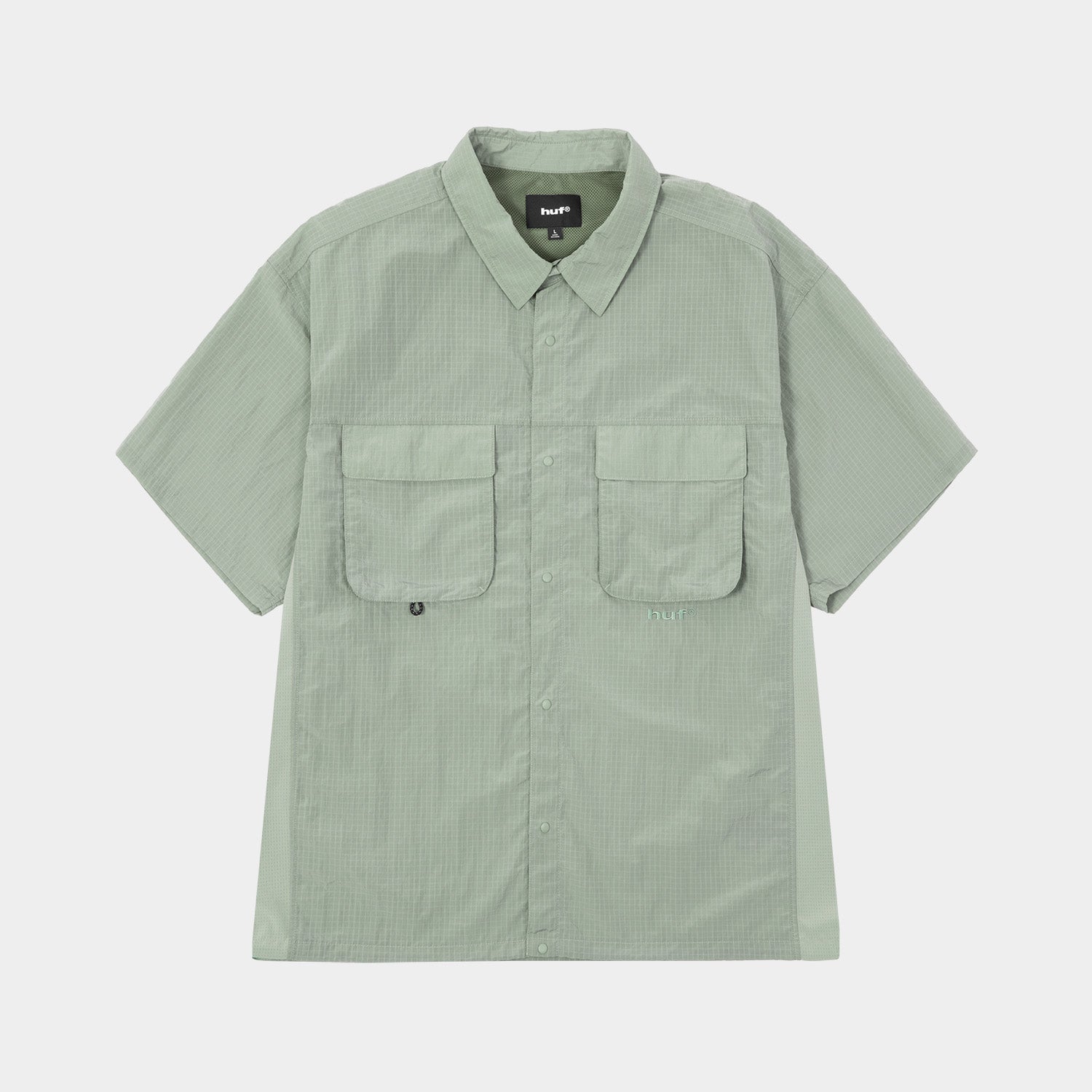 HUF (ハフ) Worldwide JP /TOPS & SHIRTS（トップス&シャツ）/ UTILITY NYLON SHEER SHIRT商品 / BLACK