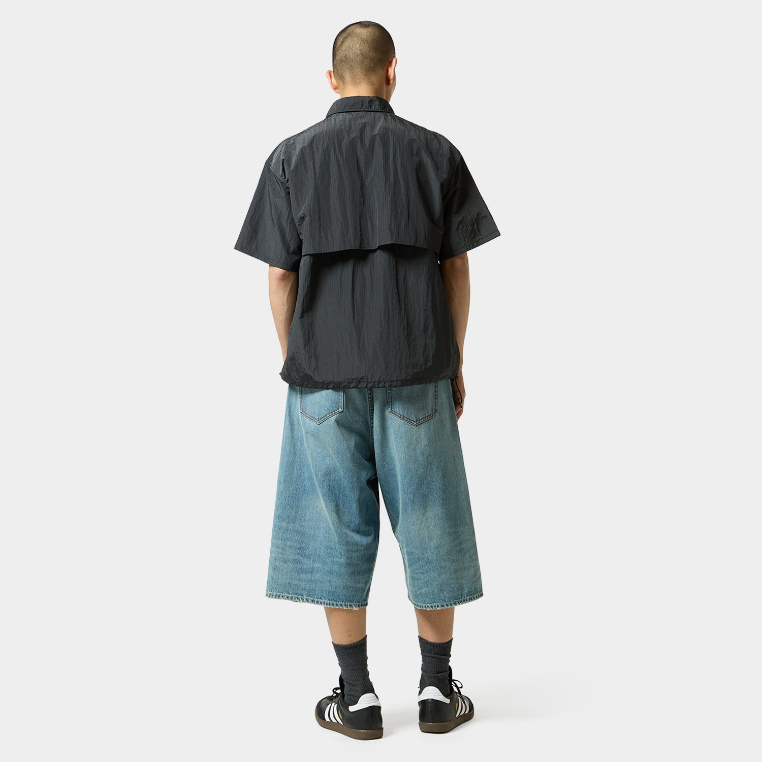 HUF (ハフ) Worldwide JP /TOPS & SHIRTS（トップス&シャツ）/ UTILITY NYLON SHEER SHIRT商品 / BLACK