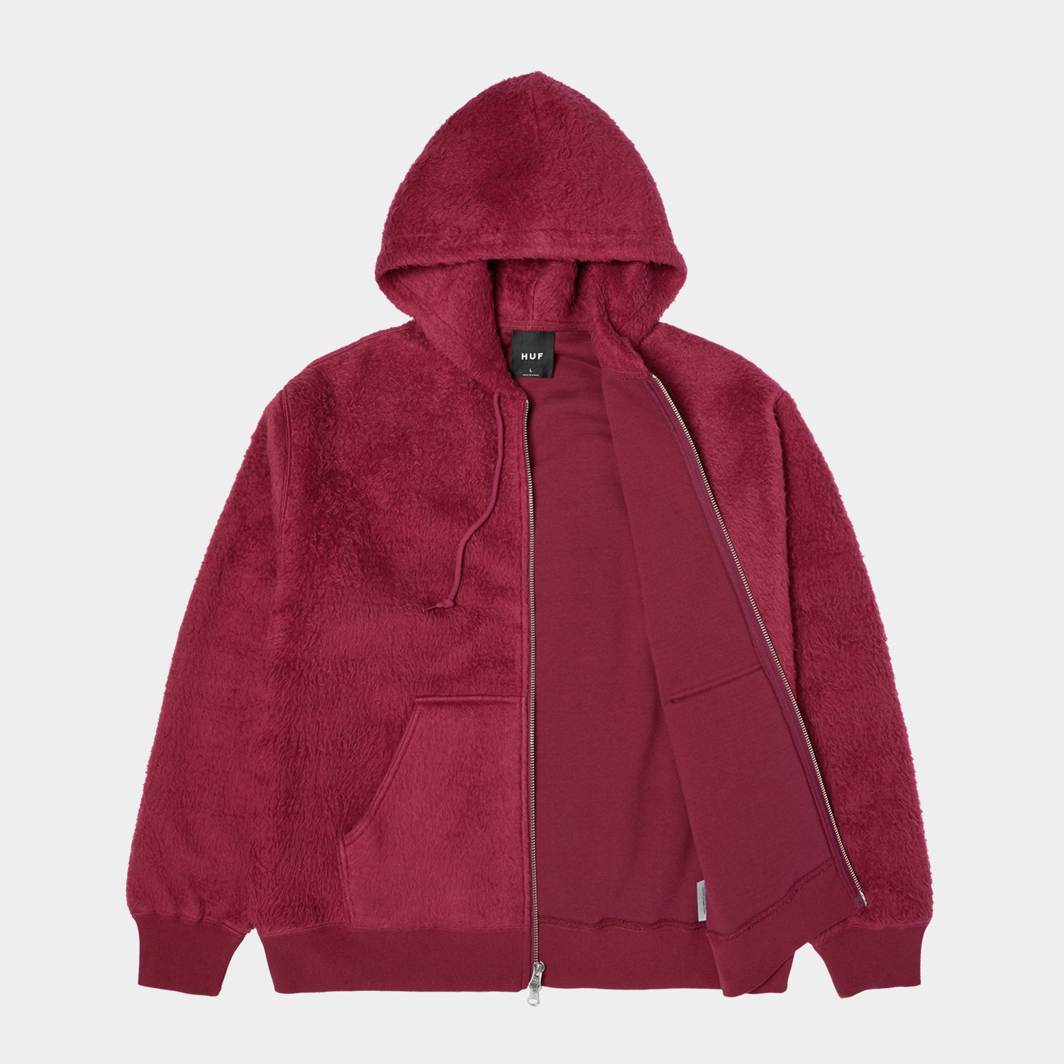 HUF (ハフ) Worldwide JP /HOODIES（パーカー）/ CORSO HEAVYWEIGHT FULL ZIP HOODIE商品 / BERRY