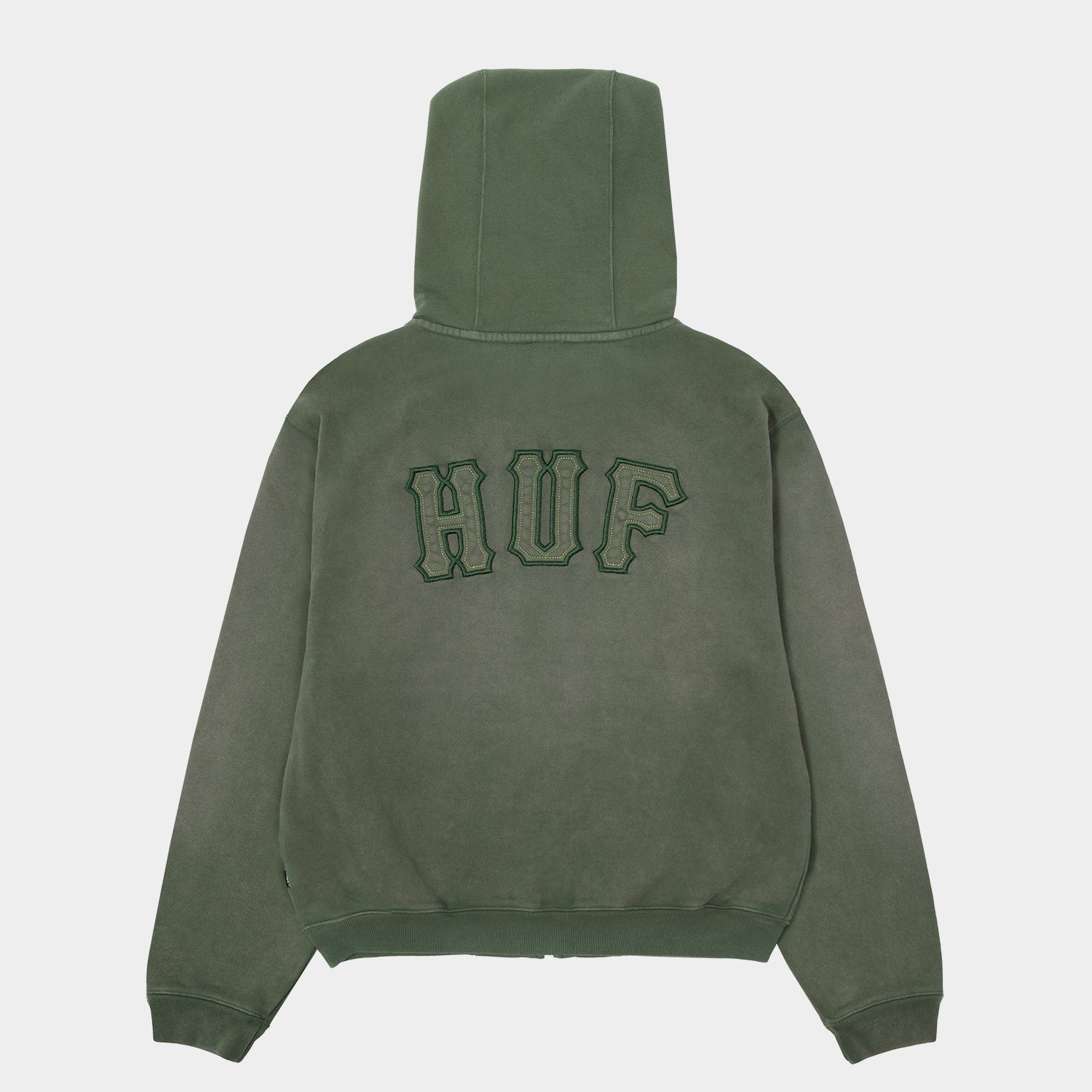 HUF (ハフ) Worldwide JP /HOODIES（パーカー）/ ARCH WIDE FULL ZIP HOODIE商品 / BLACK