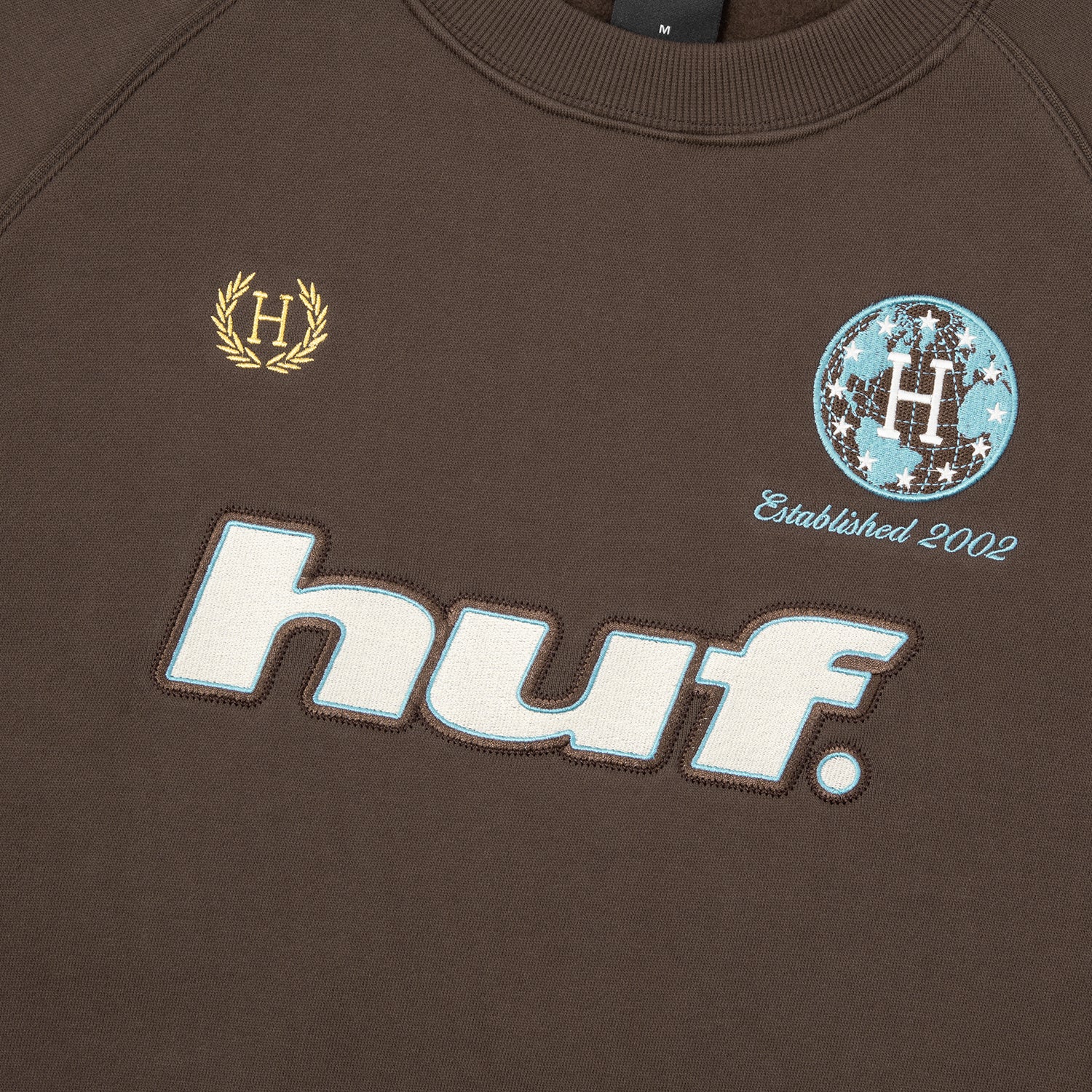 HUF (ハフ) Worldwide JP /SWEATSHIRTS（スウェットシャツ）/ LUX DRAWCORD CREW商品 / BLACK