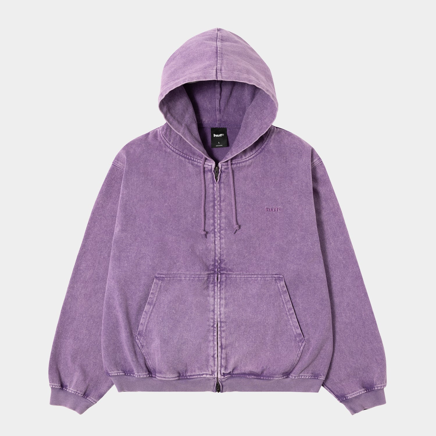 HUF (ハフ) Worldwide JP /HOODIES（パーカー）/ HUF eightynine WASHED FULL ZIP HOODIE商品 / PURPLE