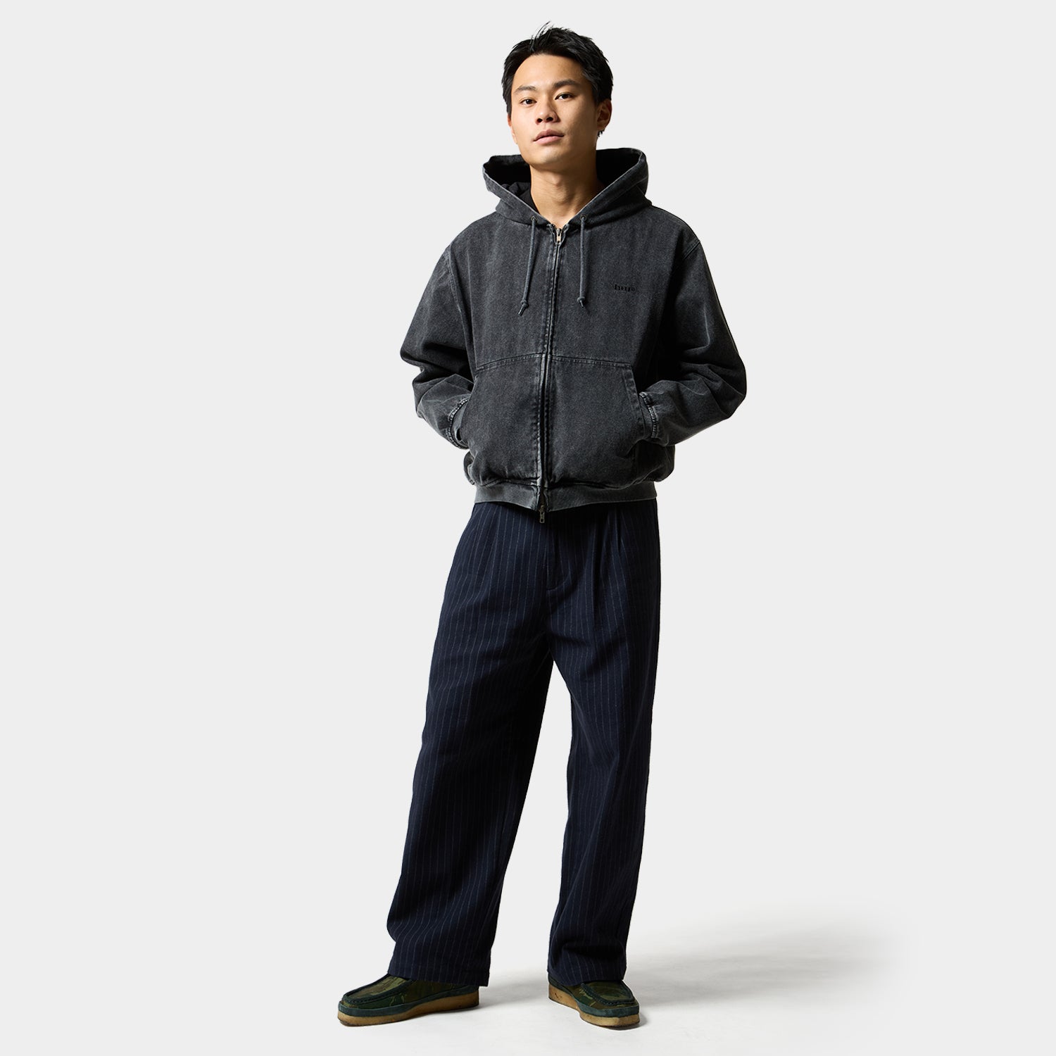 HUF (ハフ) Worldwide JP /HOODIES（パーカー）/ HUF eightynine WASHED FULL ZIP HOODIE商品 / PURPLE