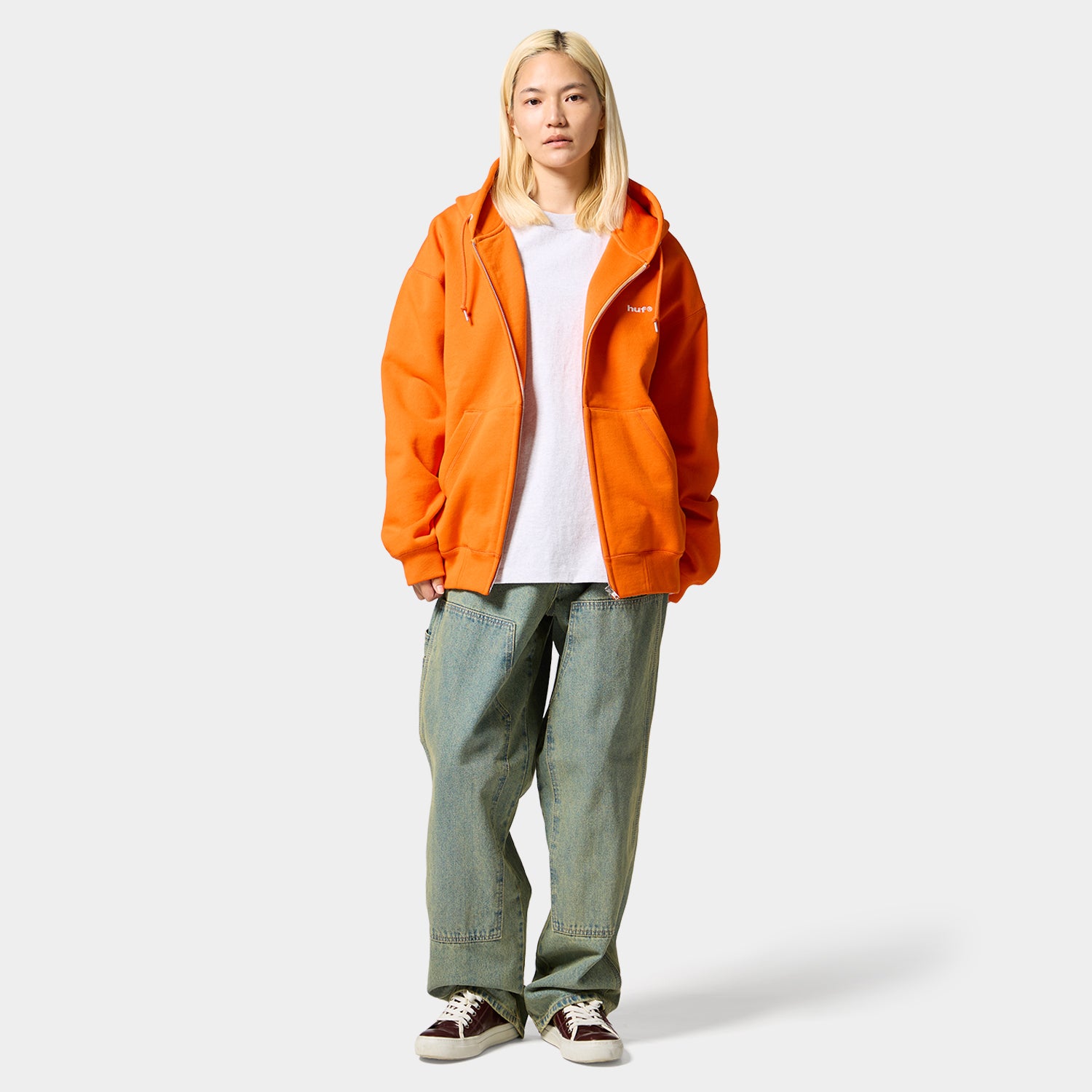 HUF (ハフ) Worldwide JP /HOODIES（パーカー）/ HUF eightynine FULL ZIP HOODIE商品 / ORANGE