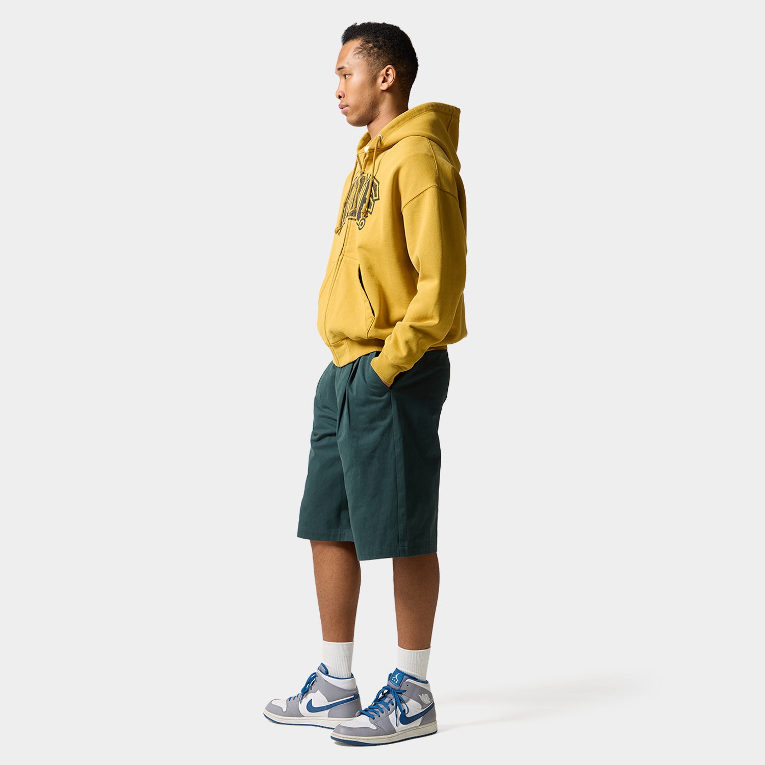 HUF (ハフ) Worldwide JP /HOODIES（パーカー）/ CLASSIC ARCH FULL ZIP HOODIE商品 / YELLOW