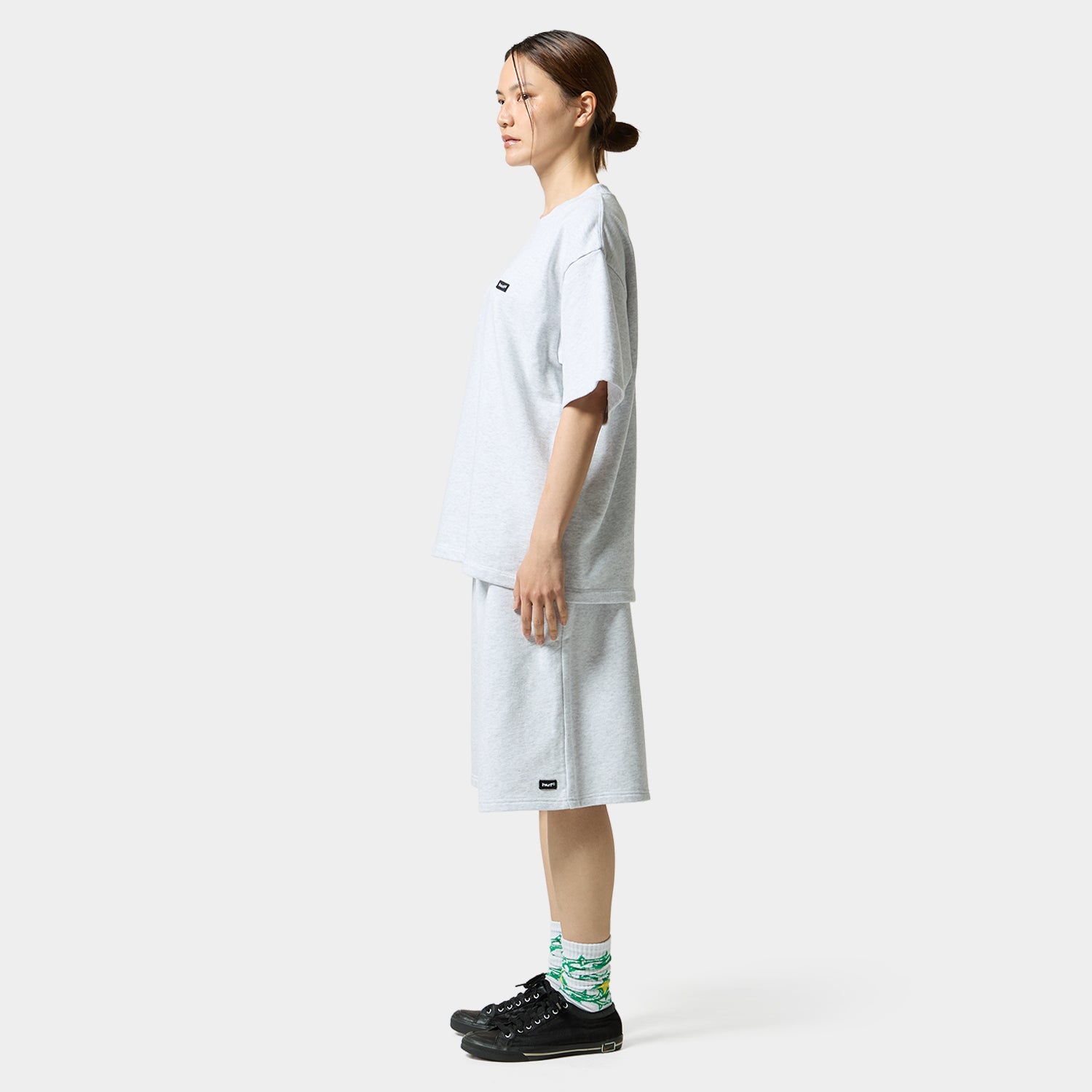 HUF (ハフ) Worldwide JP /TOPS & SHIRTS（トップス&シャツ）/ huf eightynine WASHED FLEECE TEE商品 / COFFEE
