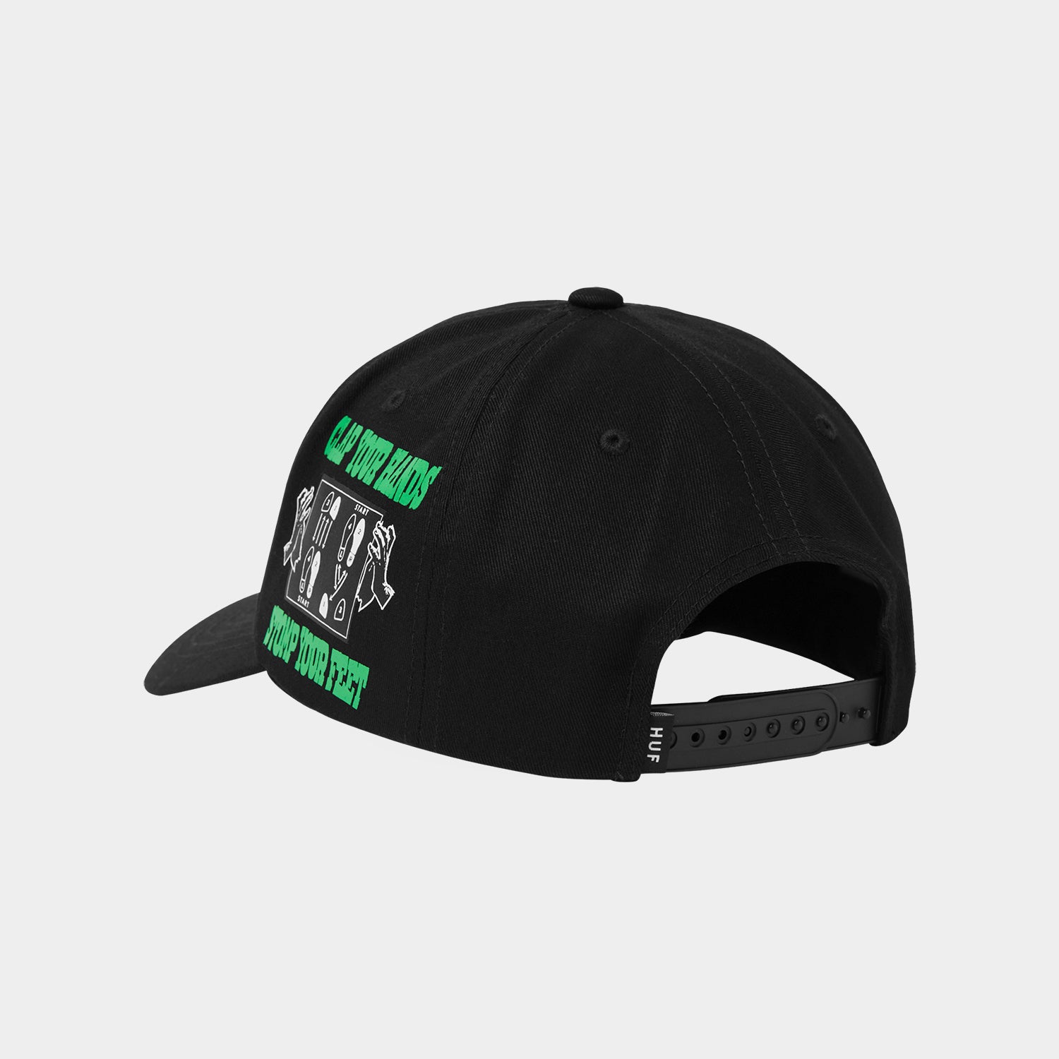 HUF (ハフ) Worldwide JP /HATS & BEANIES（ハット&ビーニー）/ EVERYBODY GET LOOSE SNAPBACK商品 / BLACK
