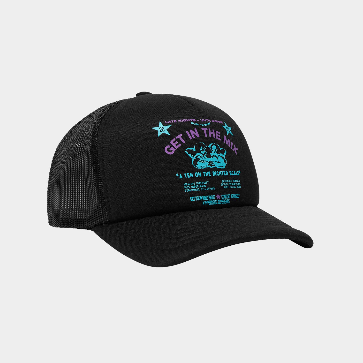 HUF (ハフ) Worldwide JP /HATS ＆ BEANIES（ハット&ビーニー）/ AFTER MIDNIGHT TRUCKER HAT商品 / BLACK