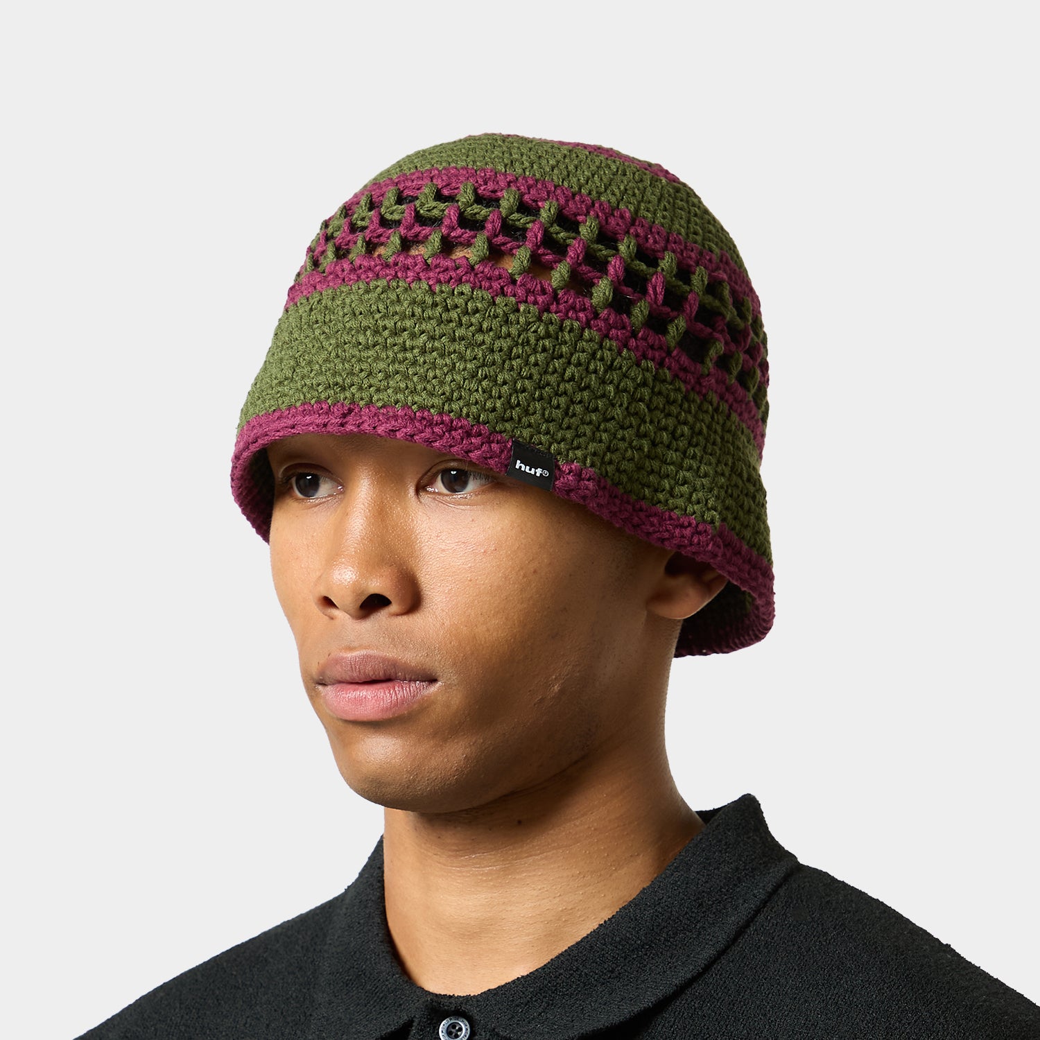 HUF (ハフ) Worldwide JP /HATS & BEANIES（ハット&ビーニー）/ DUAL MESH CROCHET HAT商品 / PEACH