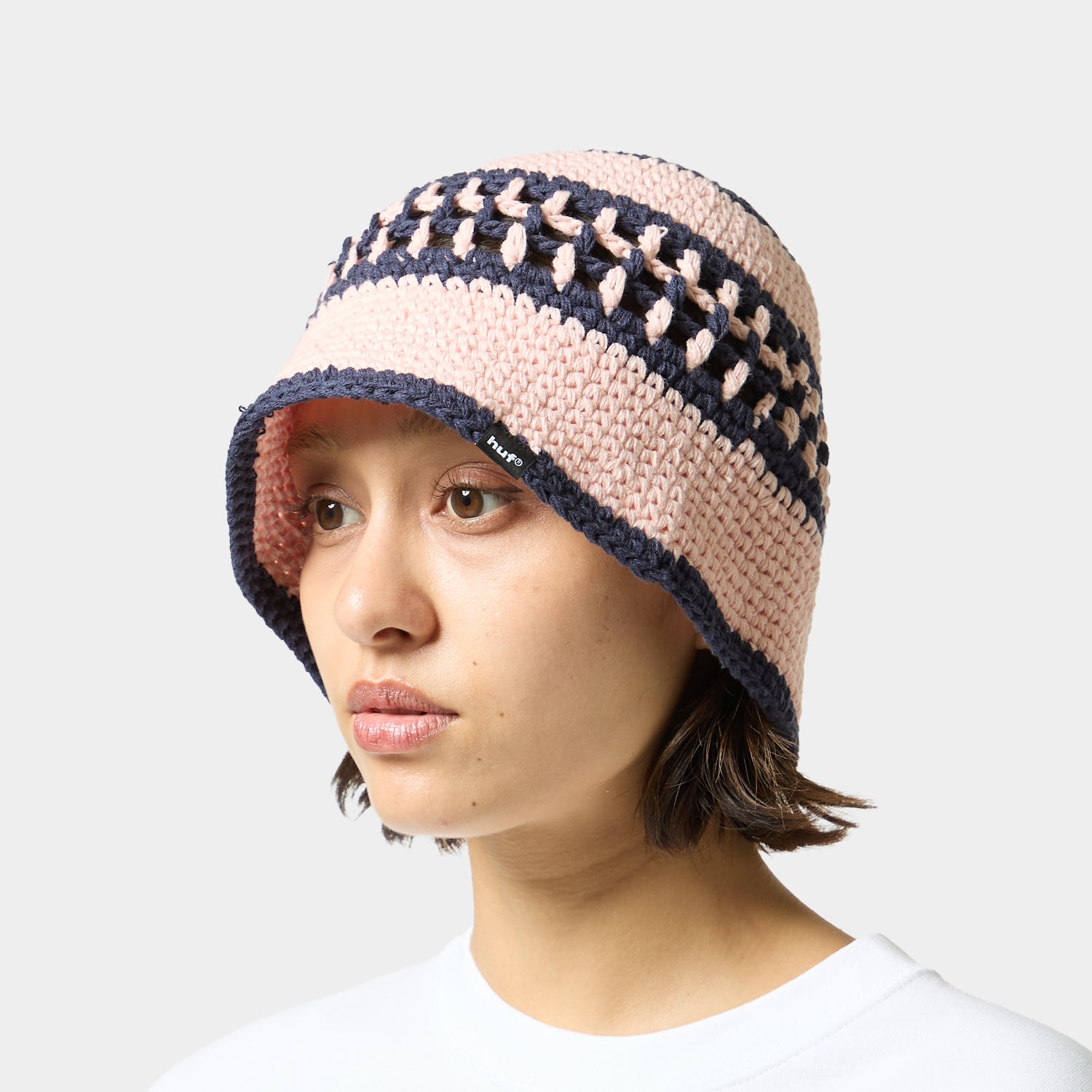 HUF (ハフ) Worldwide JP /HATS & BEANIES（ハット&ビーニー）/ DUAL MESH CROCHET HAT商品 / PEACH