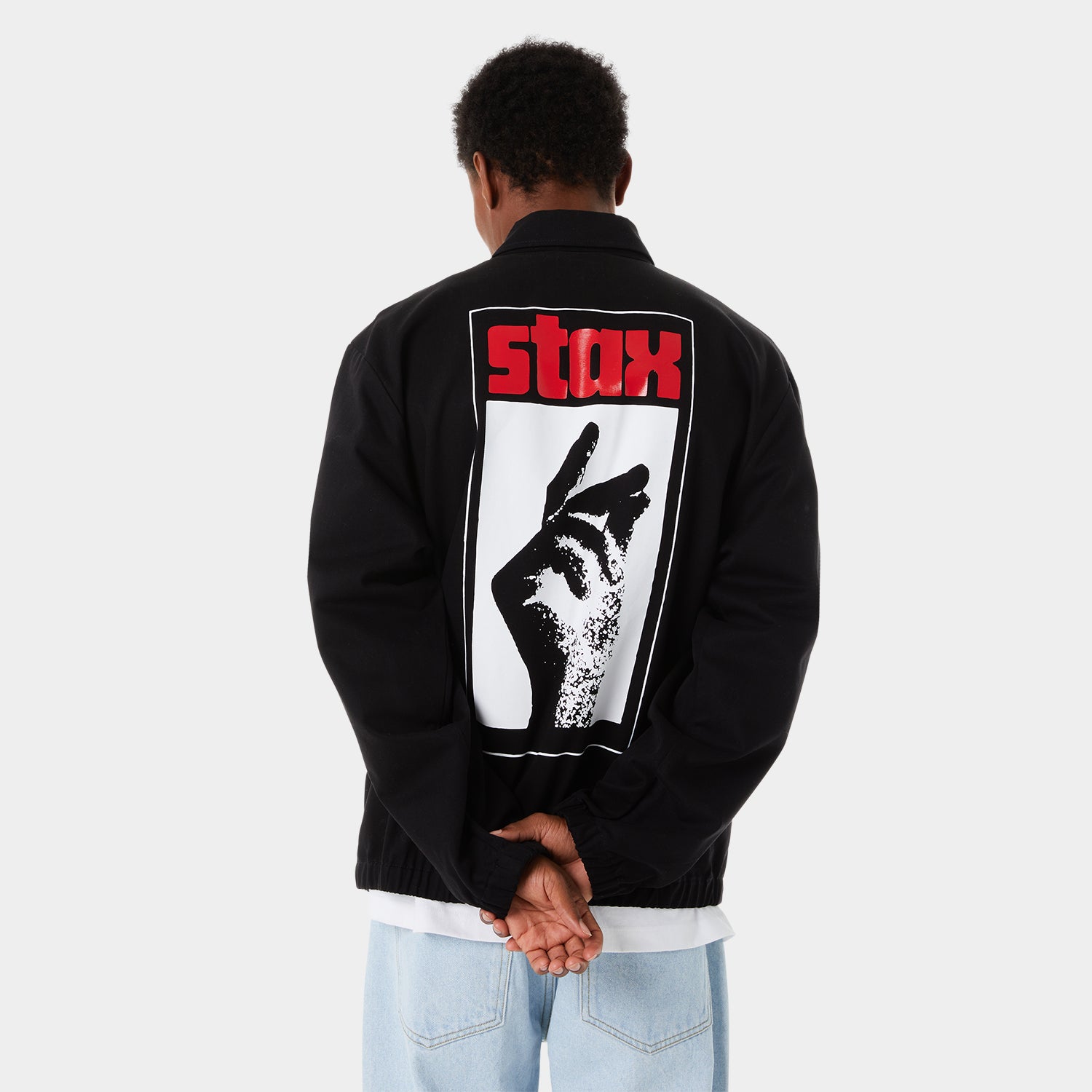 HUF (ハフ) Worldwide JP /JACKETS（ジャケット）/ HUF X STAX JACKET商品 / BLACK