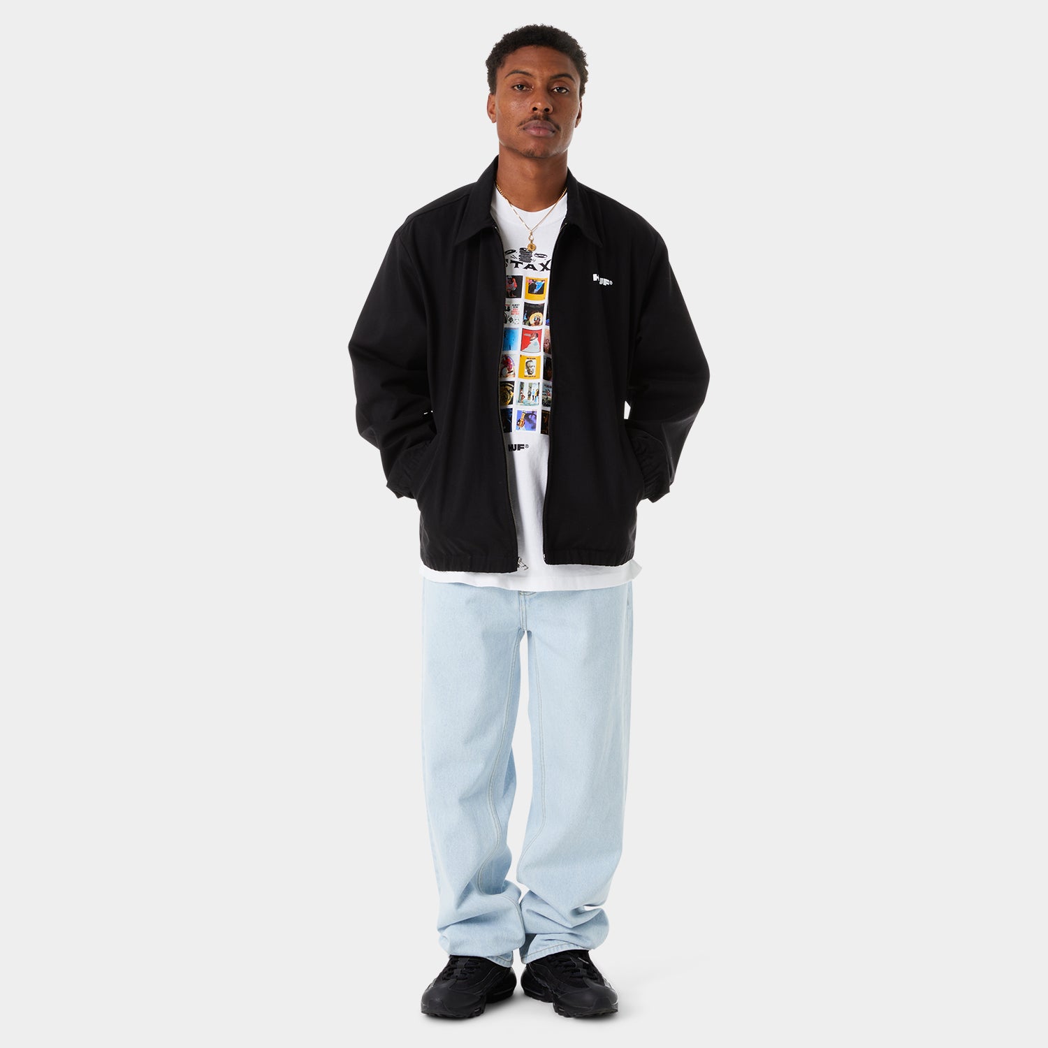 HUF (ハフ) Worldwide JP /JACKETS（ジャケット）/ HUF X STAX JACKET商品 / BLACK