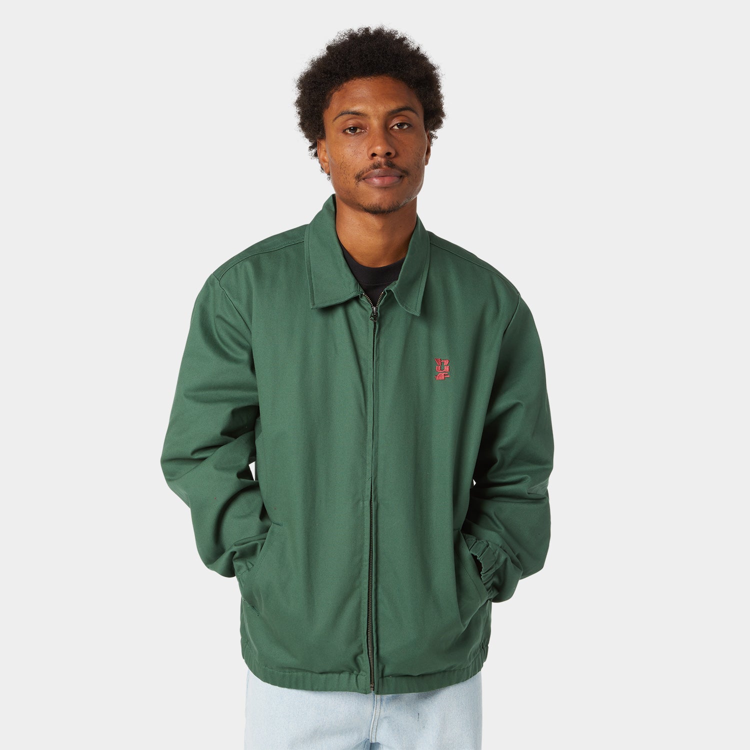 HUF (ハフ) Worldwide JP /JACKETS（ジャケット）/ HUF SET MEGABLAST SHOP JACKET商品 / FOREST
