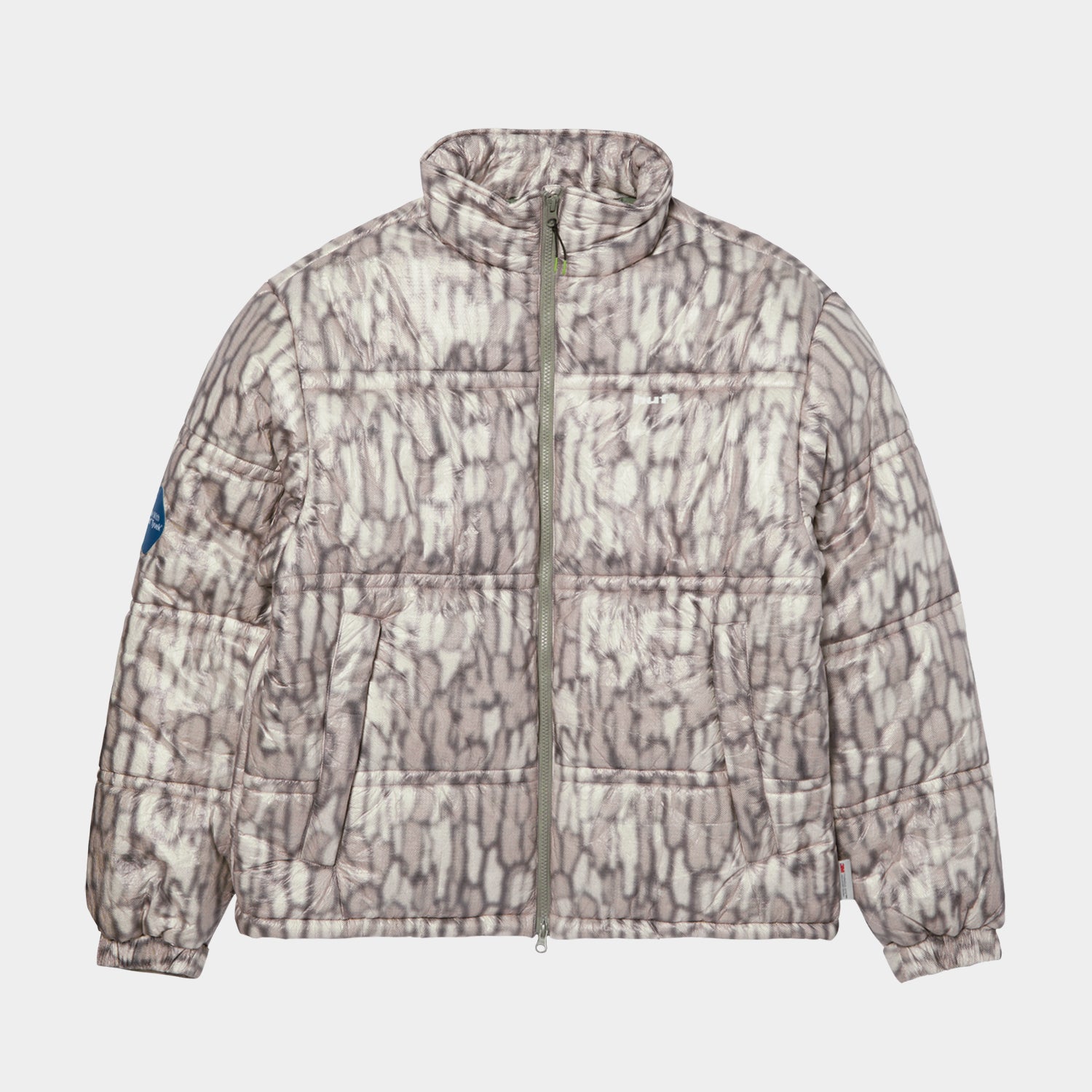 HUF (ハフ) Worldwide JP /JACKETS（ジャケット）/ 89 WARPED CAMO TYVEK PUFFER商品 / MUTED CAMO