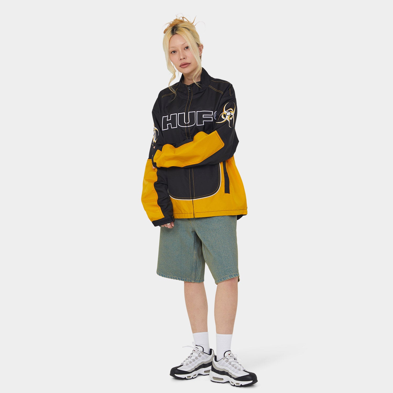 HUF (ハフ) Worldwide JP /JACKETS（ジャケット）/ SECTOR JACKET商品 / BLACK/YELLOW