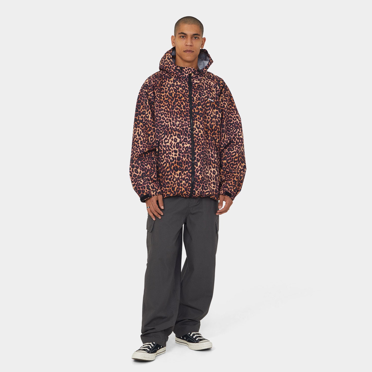 HUF (ハフ) Worldwide JP /JACKETS（ジャケット）/ RAINIER PRINTED SHELL JACKET商品 / BROWN