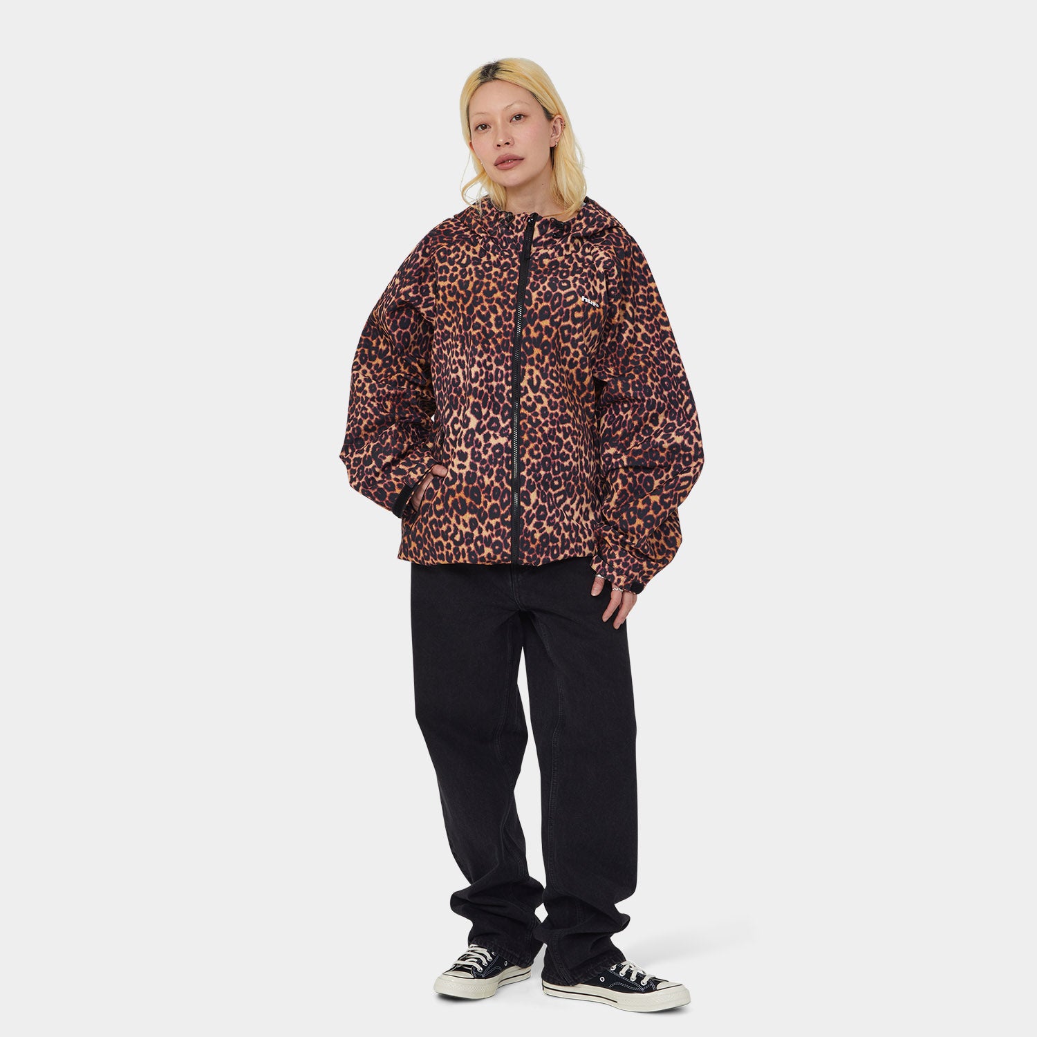 HUF (ハフ) Worldwide JP /JACKETS（ジャケット）/ RAINIER PRINTED SHELL JACKET商品 / BROWN