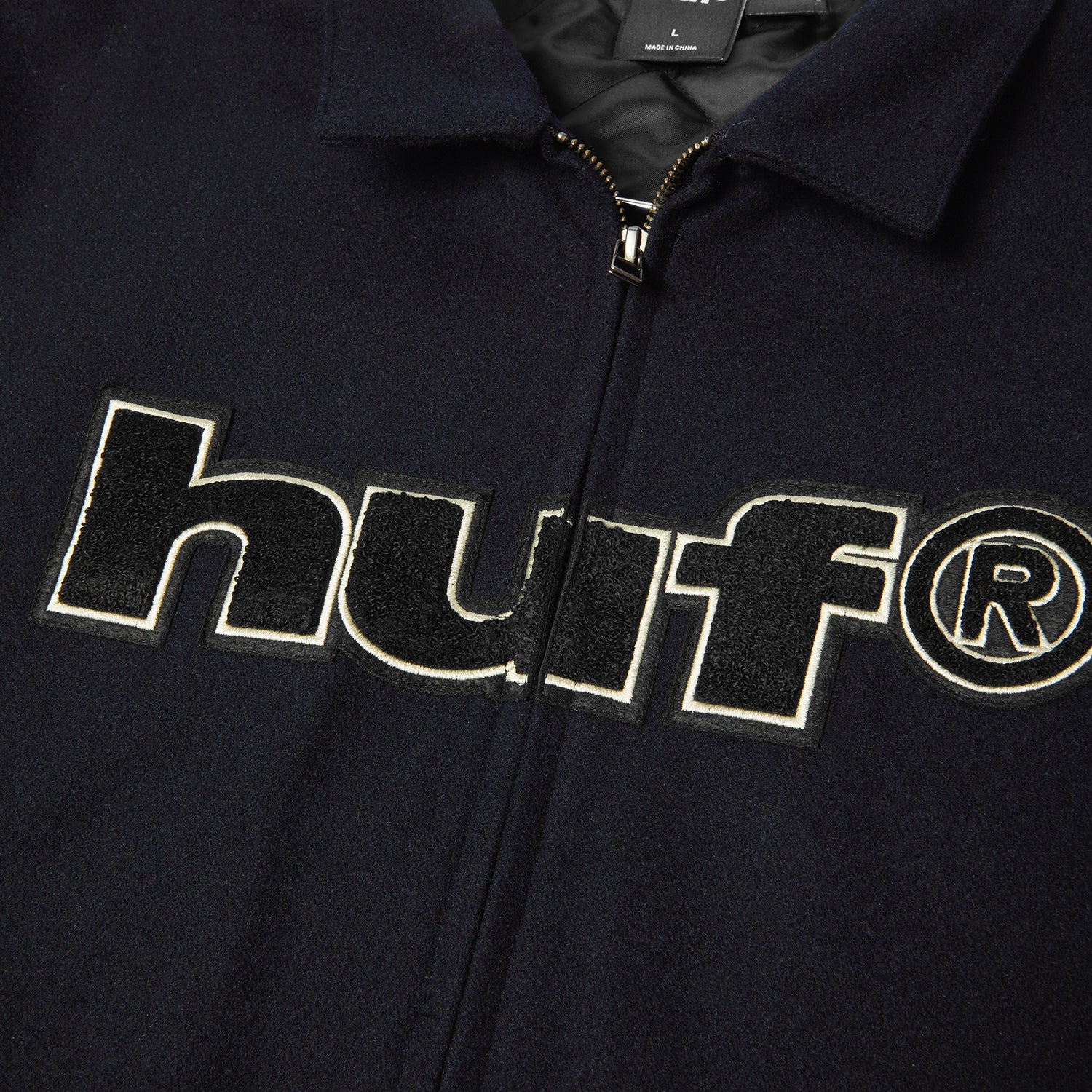 HUF (ハフ) Worldwide JP /JACKETS（ジャケット）/ DISNEY | HUF WORLDWIDE TOUR VARSITY JACKET商品 / NAVY