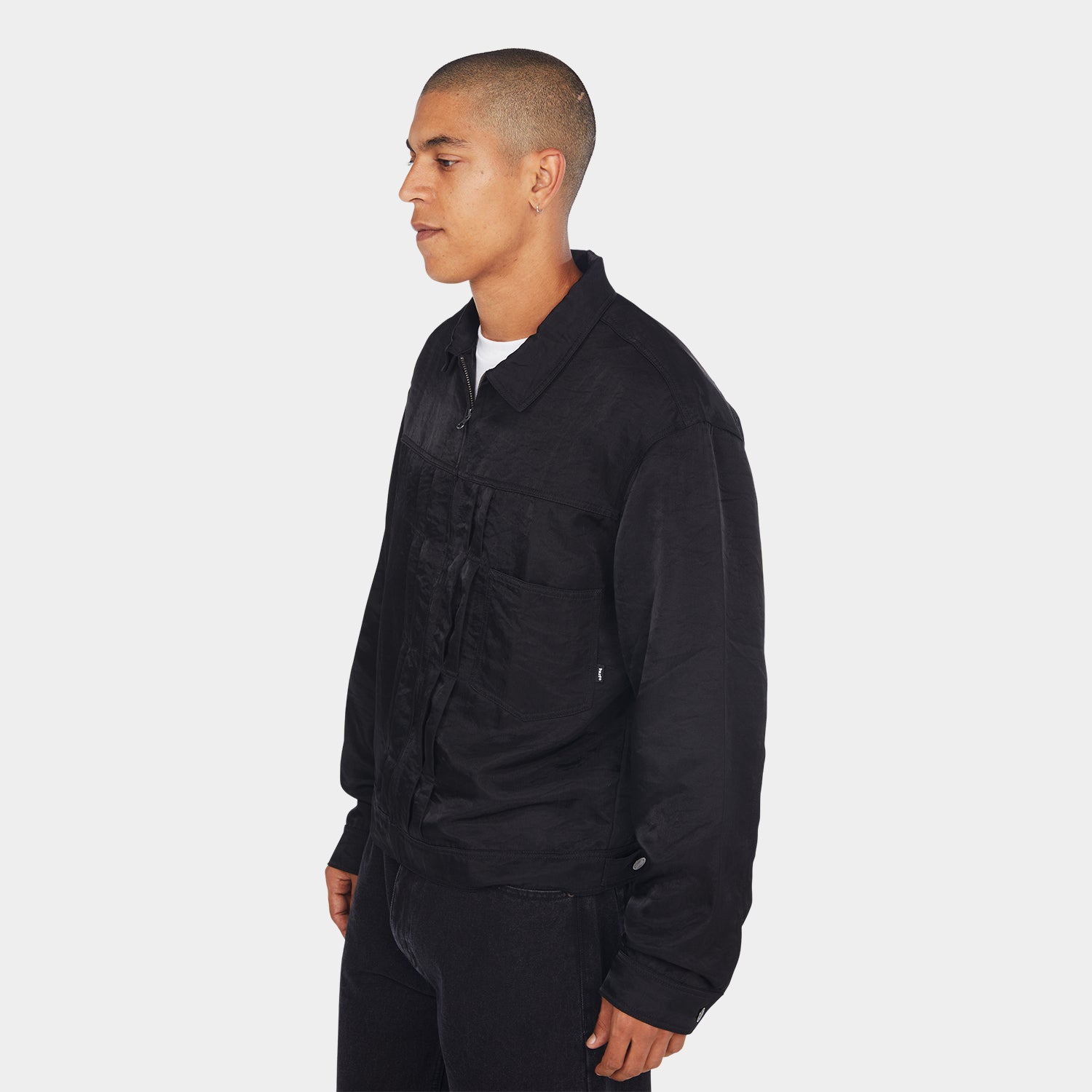 HUF (ハフ) Worldwide JP /JACKETS（ジャケット）/ HUF X THRASHER TRUCKER JACKET商品 / BLACK