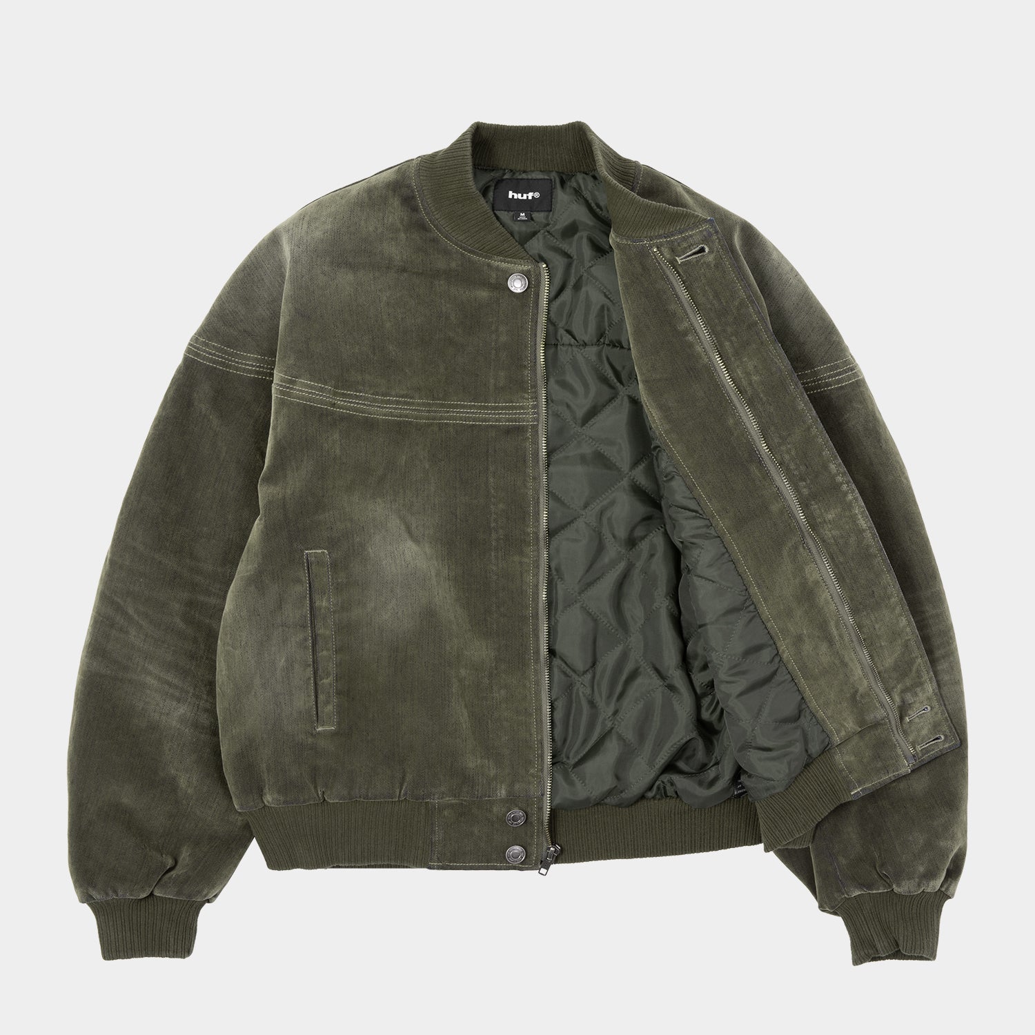 HUF (ハフ) Worldwide JP /JACKETS（ジャケット）/ HUF eightynine BOMBER JACKET商品 / OLIVE