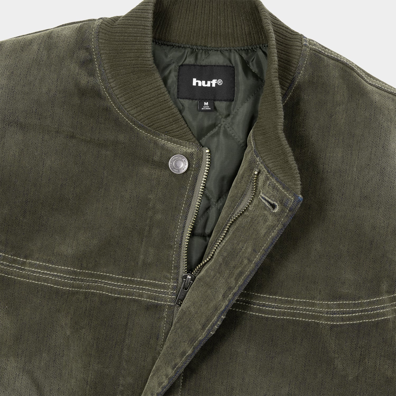 HUF (ハフ) Worldwide JP /JACKETS（ジャケット）/ HUF eightynine BOMBER JACKET商品 / OLIVE