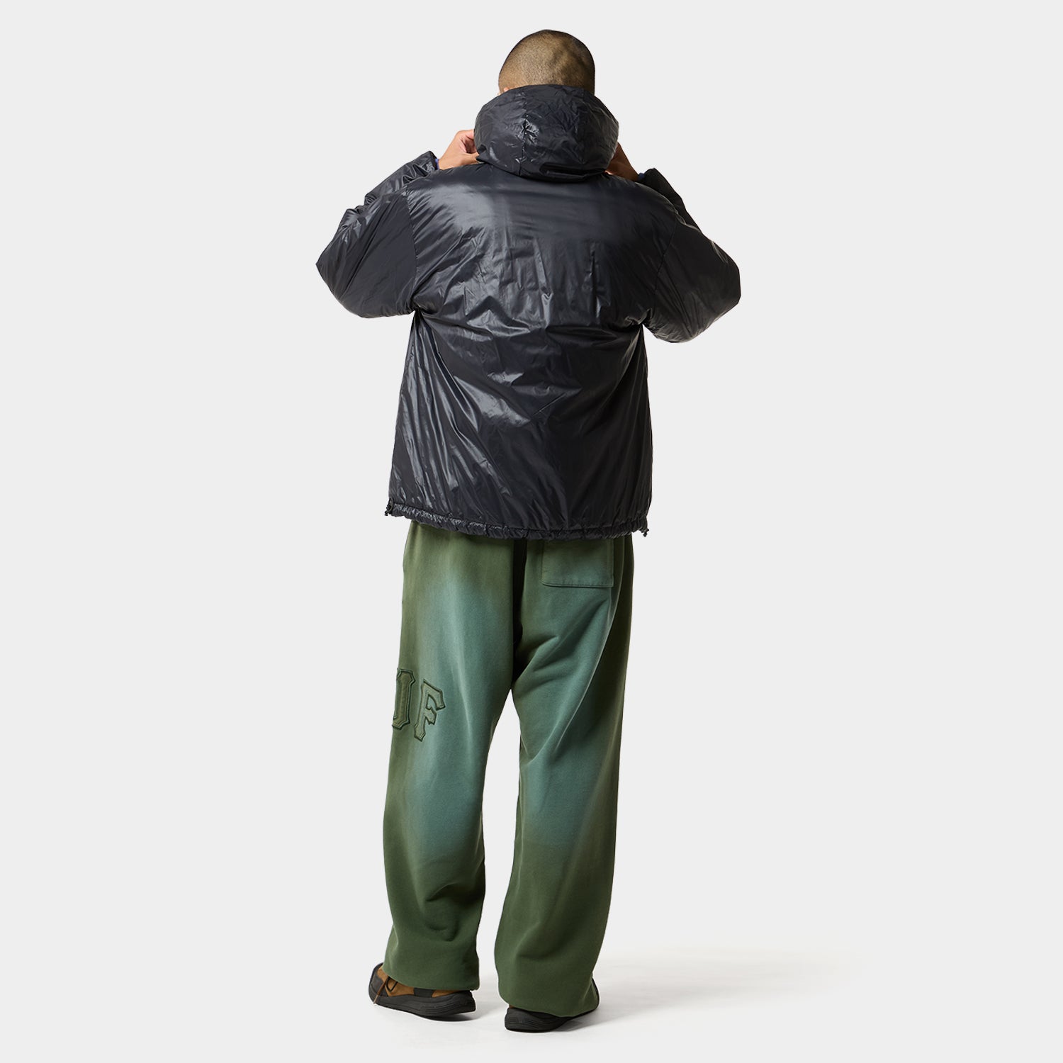 HUF (ハフ) Worldwide JP /JACKETS（ジャケット）/ HUF X TAION CASCADE PACKABLE HOODED DOWN JACKET商品 / BLACK