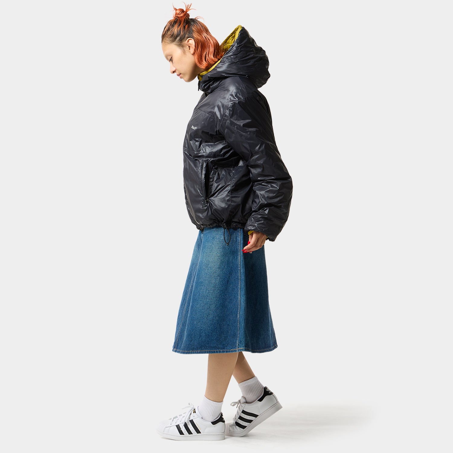 HUF (ハフ) Worldwide JP /JACKETS（ジャケット）/ HUF X TAION CASCADE PACKABLE HOODED DOWN JACKET商品 / BLACK