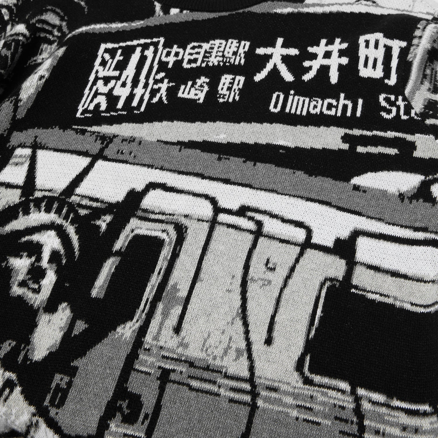 HUF (ハフ) Worldwide JP /KNITS & SWEATERS（ニット&セーター）/ WORLDWIDE COMMUTER SWEATER商品 / BLACK