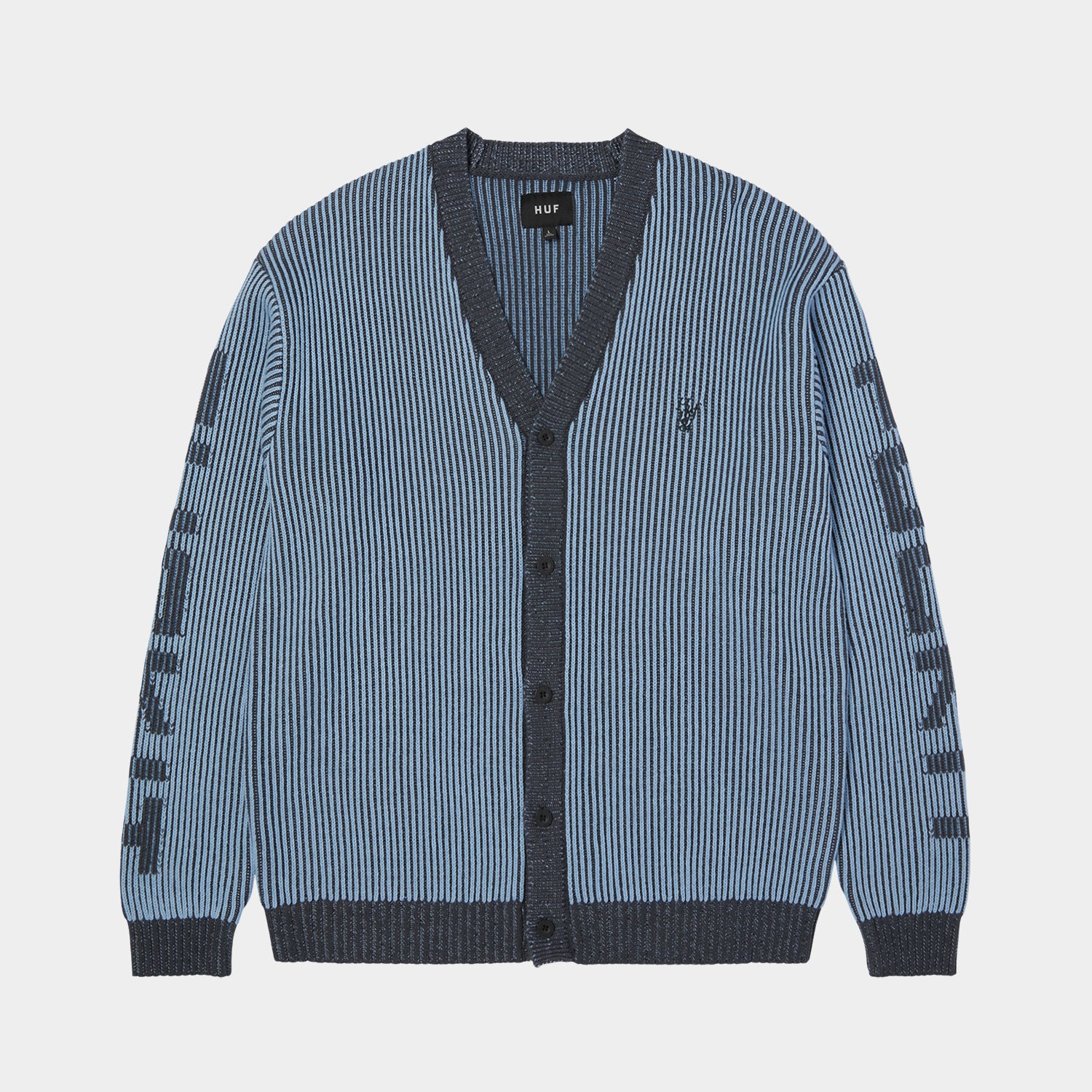 HUF (ハフ) Worldwide JP /KNITS & SWEATERS（ニット&セーター）/ REPEATER CARDIGAN商品 / WASHED BLUE
