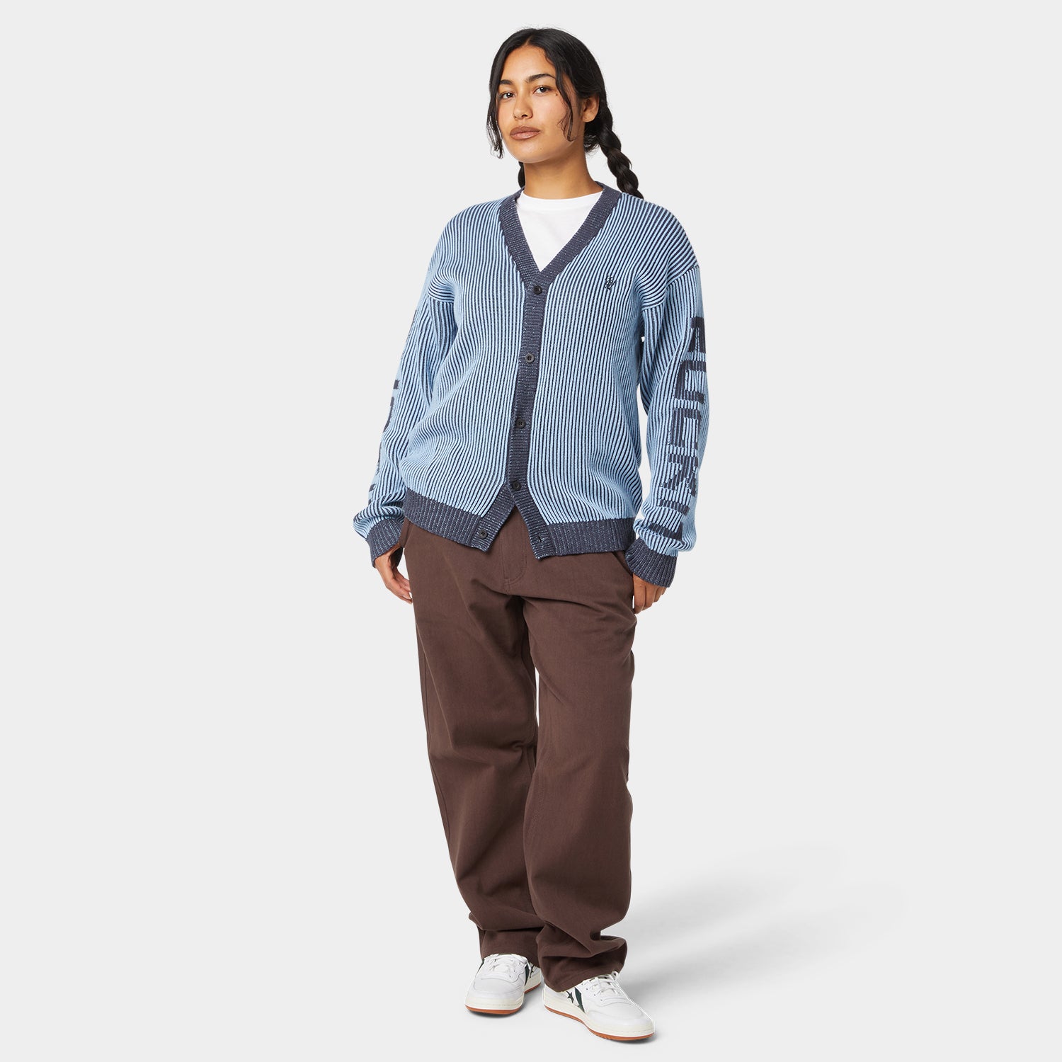 HUF (ハフ) Worldwide JP /KNITS & SWEATERS（ニット&セーター）/ REPEATER CARDIGAN商品 / WASHED BLUE