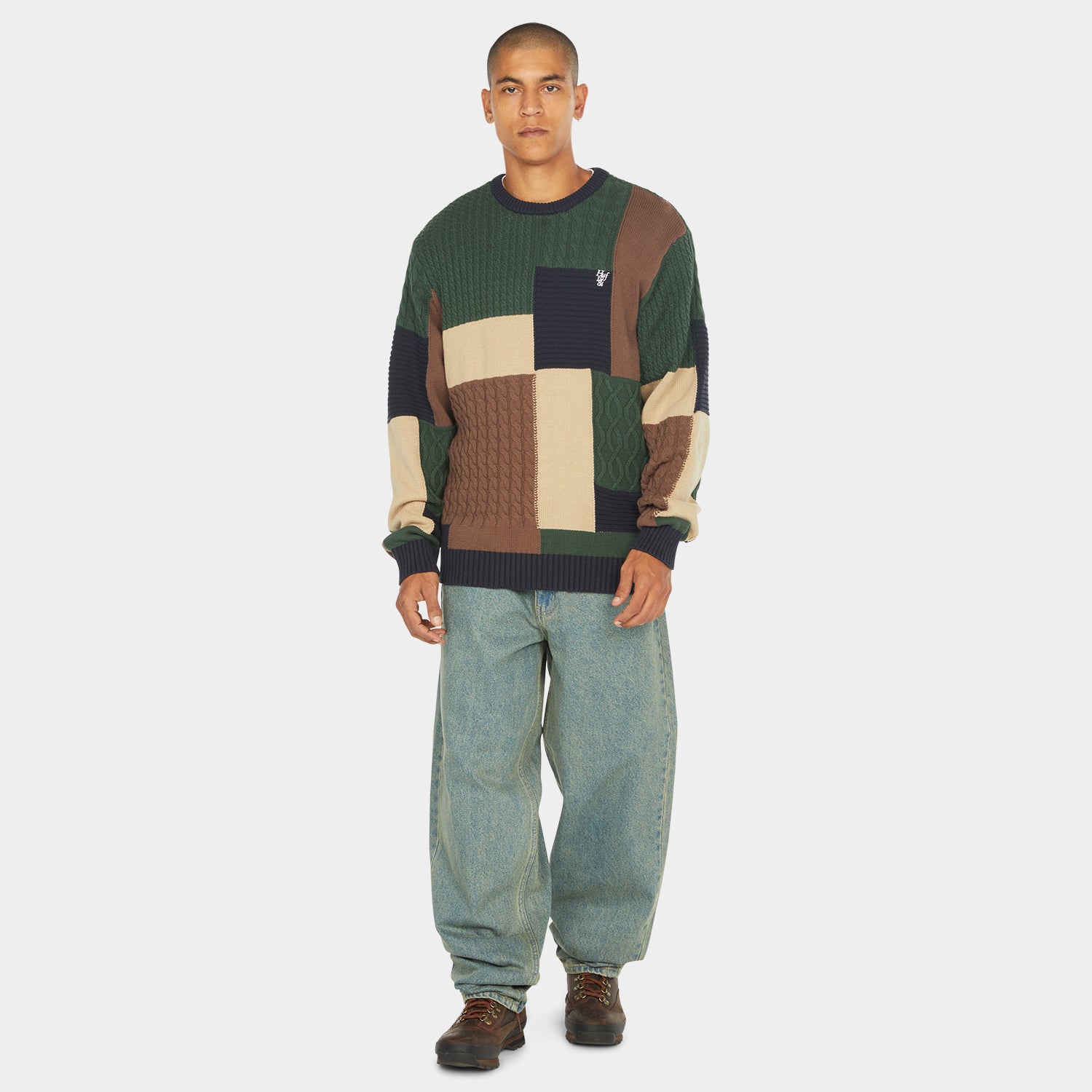 HUF (ハフ) Worldwide JP /KNITS & SWEATERS（ニット&セーター）/ COLUMBIA CABLE KNIT SWEATER商品 / MULTI