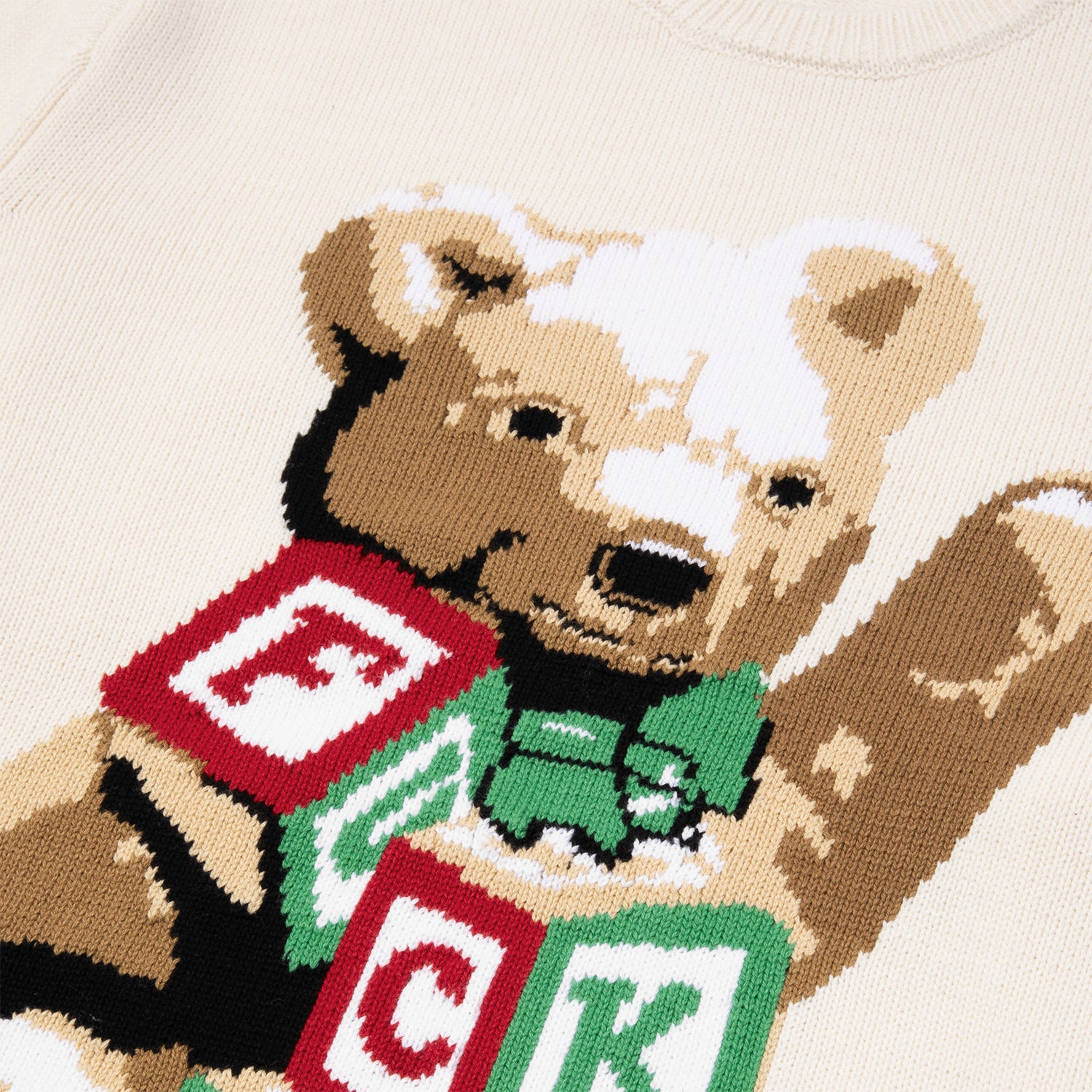 HUF (ハフ) Worldwide JP /KNITS & SWEATERS（ニット&セーター）/ GIFT BEAR INTARSIA SWEATER商品 / BLACK
