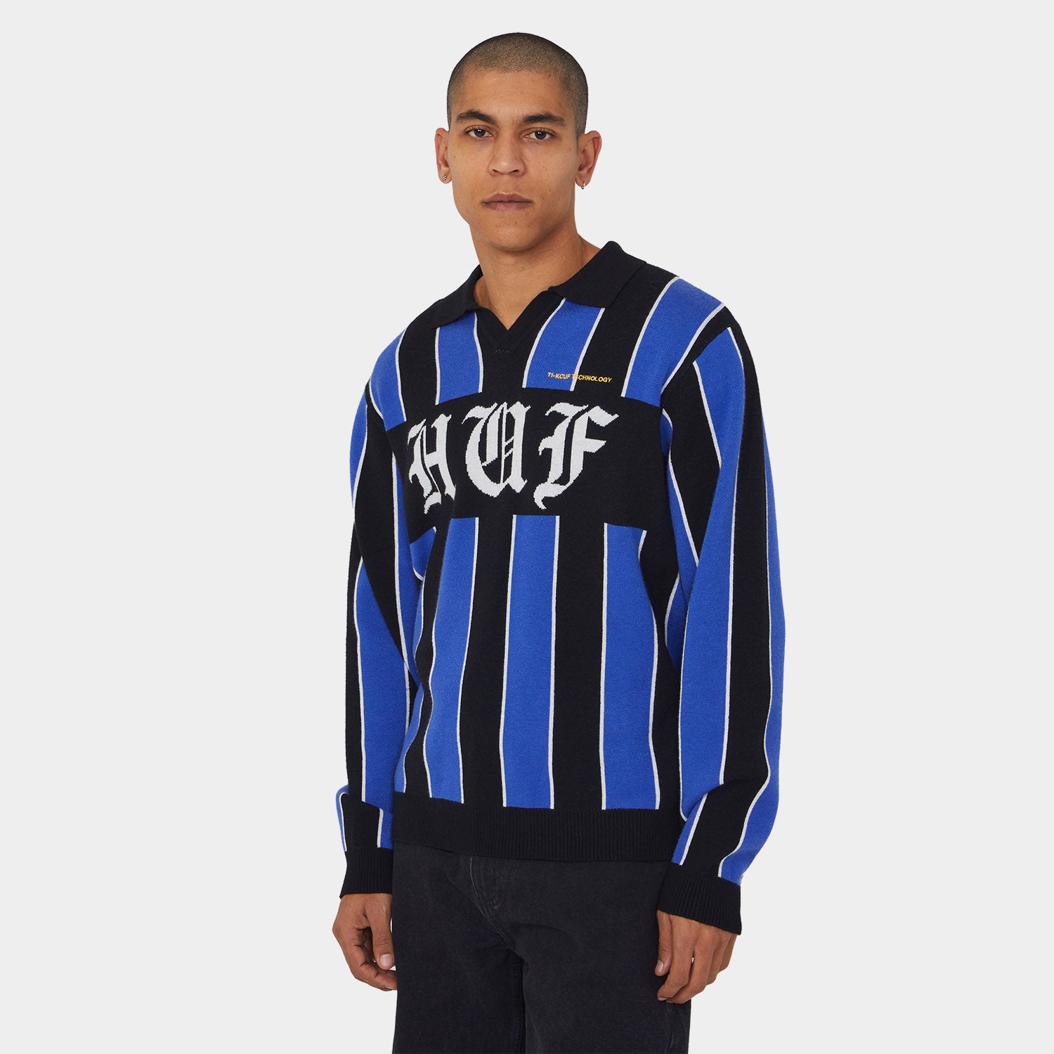 HUF (ハフ) Worldwide JP /KNITS & SWEATERS（ニット&セーター）/ MIDFIELD JERSEY SWEATER商品 / ELECTRIC BLUE