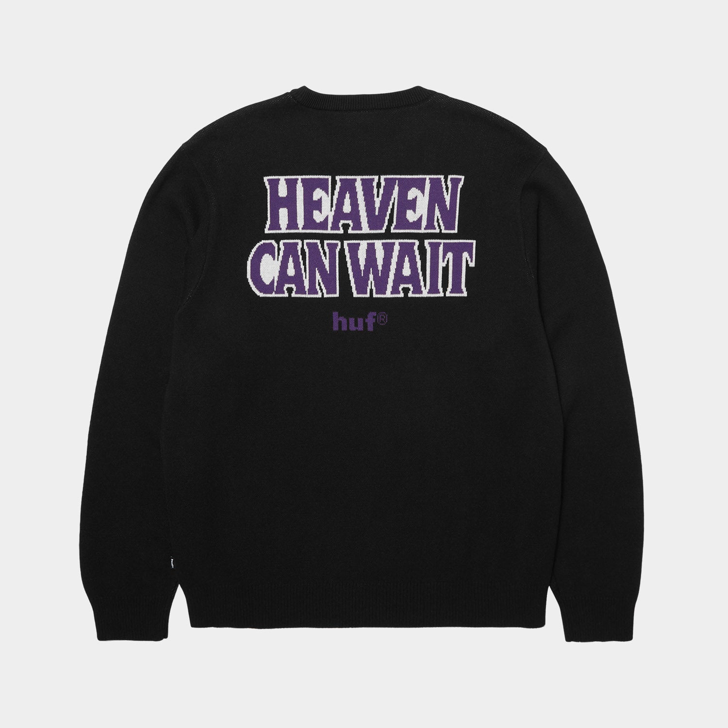 HUF (ハフ) Worldwide JP /KNITS & SWEATERS（ニット&セーター）/ HEAVEN CAN WAIT CREWNECK SWEATER商品 / BLACK