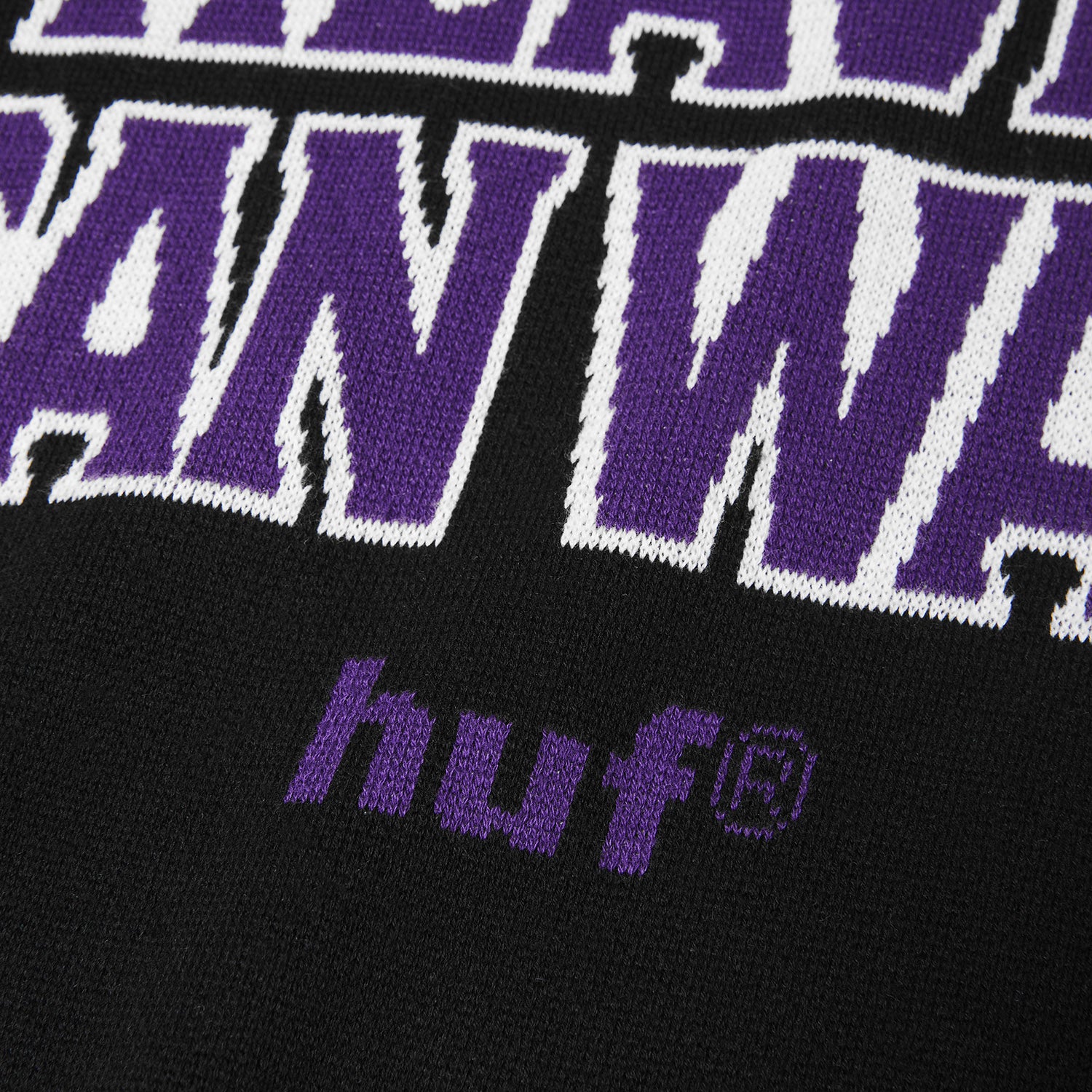 HUF (ハフ) Worldwide JP /KNITS & SWEATERS（ニット&セーター）/ HEAVEN CAN WAIT CREWNECK SWEATER商品 / BLACK