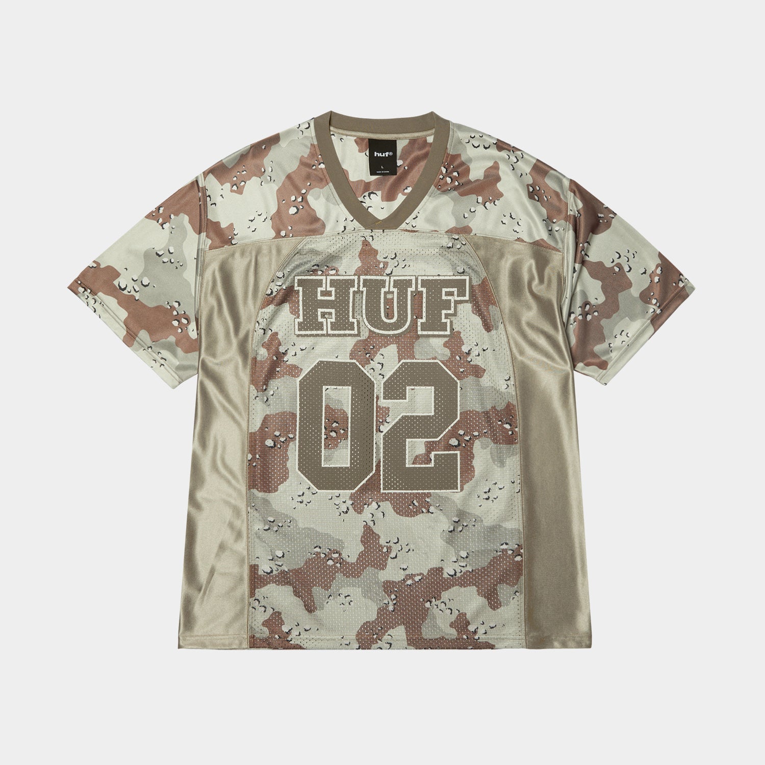 HUF (ハフ) Worldwide JP / TOPS & SHIRTS（トップス&シャツ） / CAMO FOOTBALL JERSEY商品 / BROWN