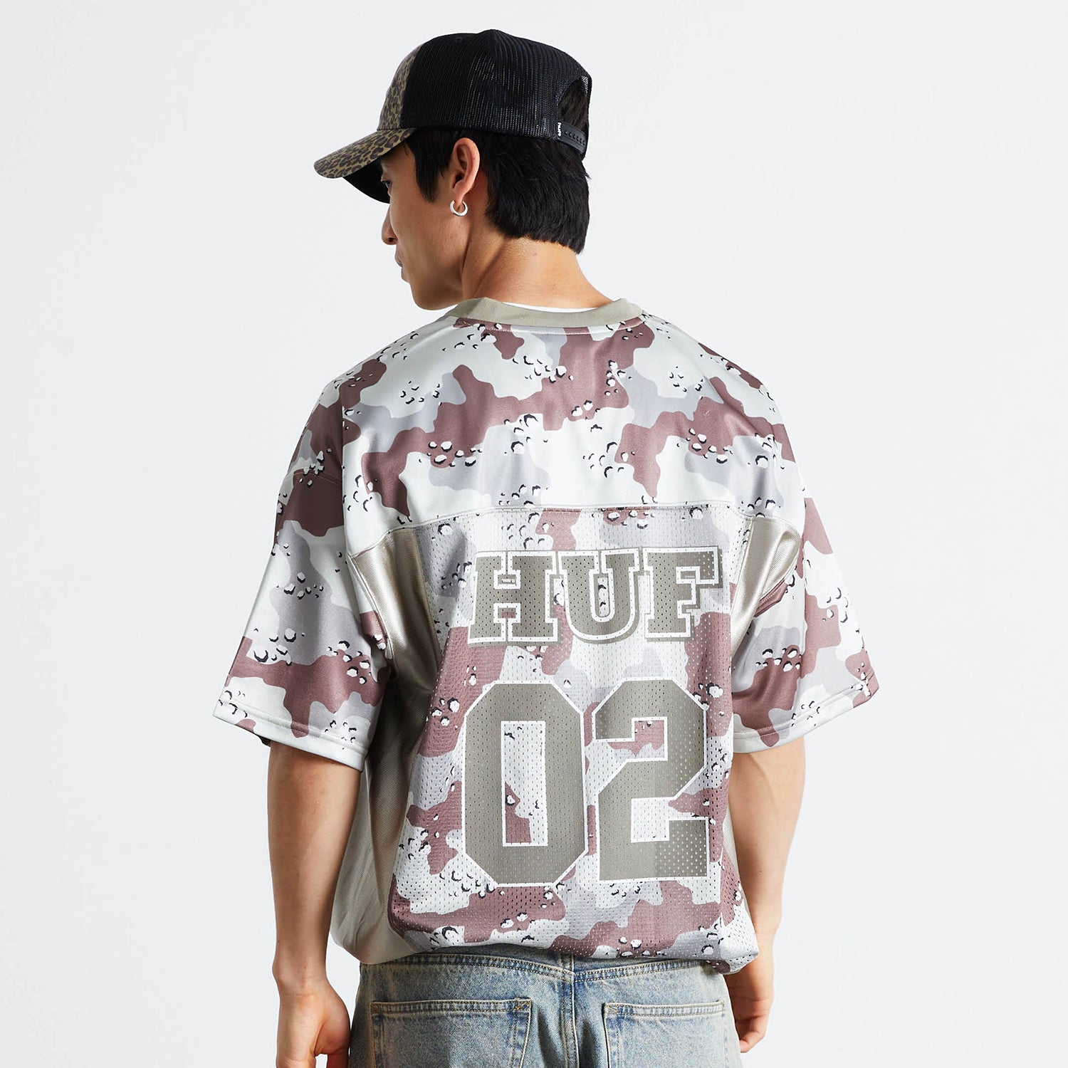 HUF (ハフ) Worldwide JP /TOPS & SHIRTS（トップス&シャツ）/ CAMO FOOTBALL JERSEY商品 / BROWN